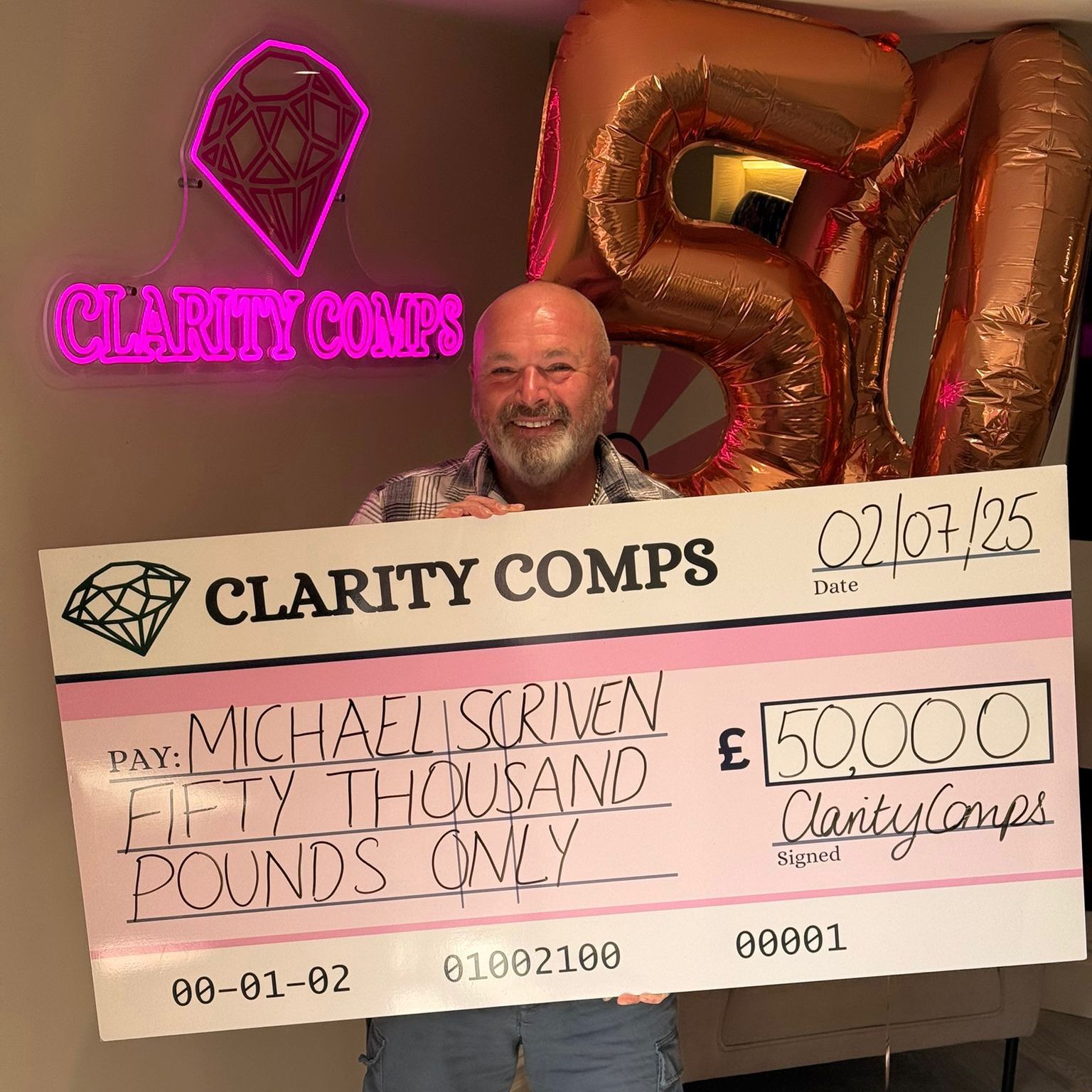 Clarity Comps Facebook ad