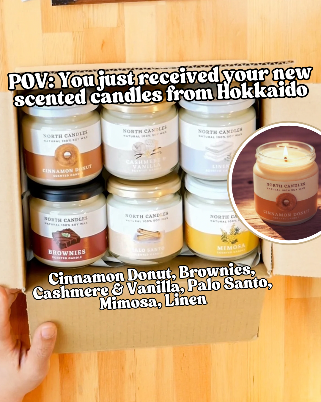 North Candles Facebook ad