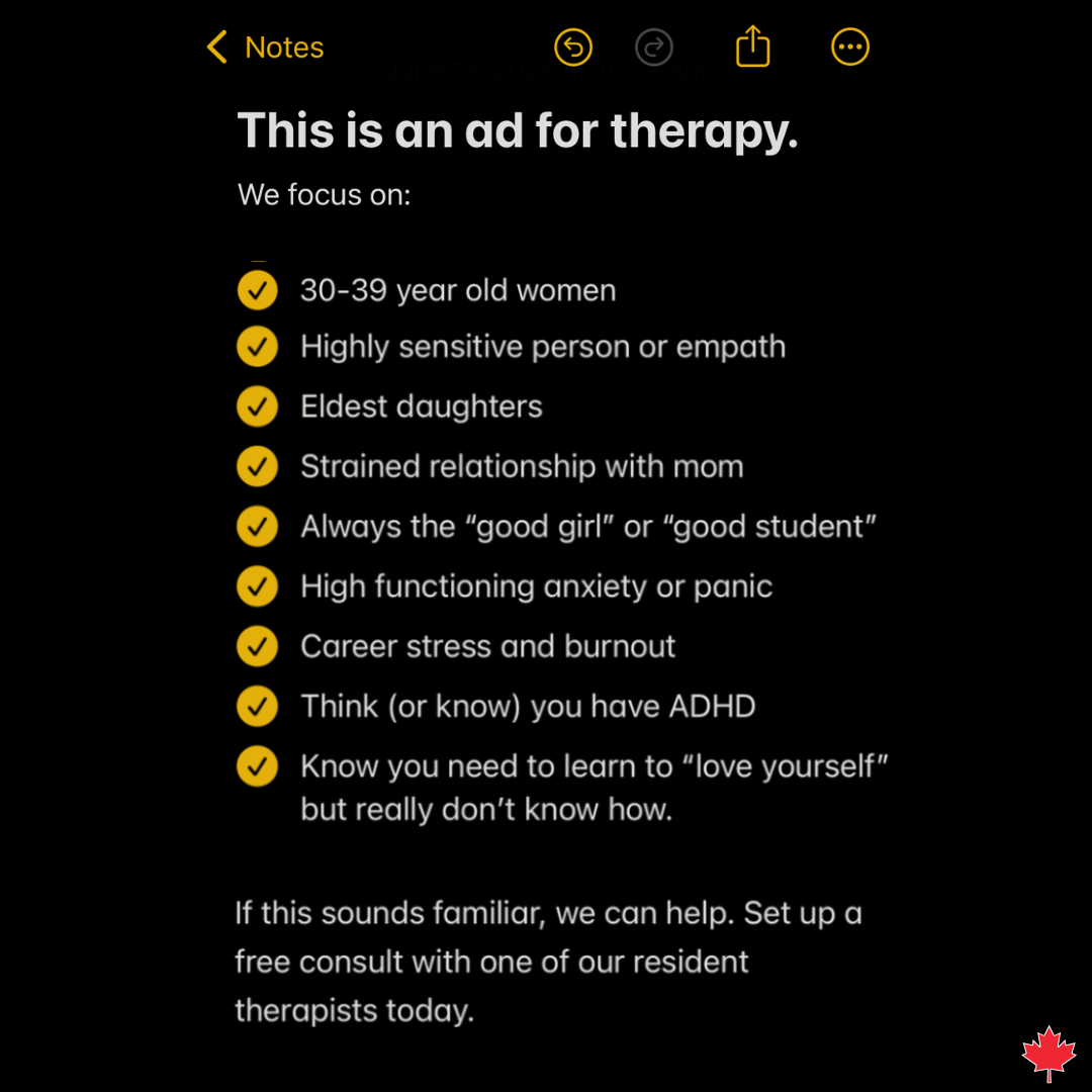 True Self Counselling Facebook ad
