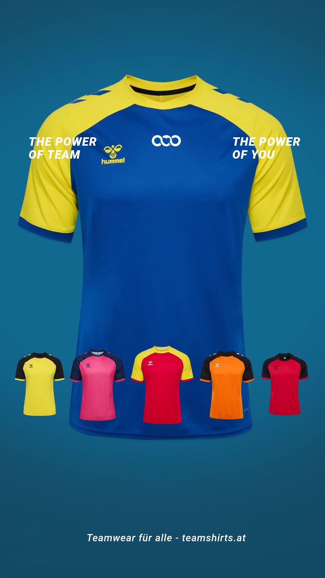 TeamShirts Facebook ad: Teamwear für Clubs und Events
