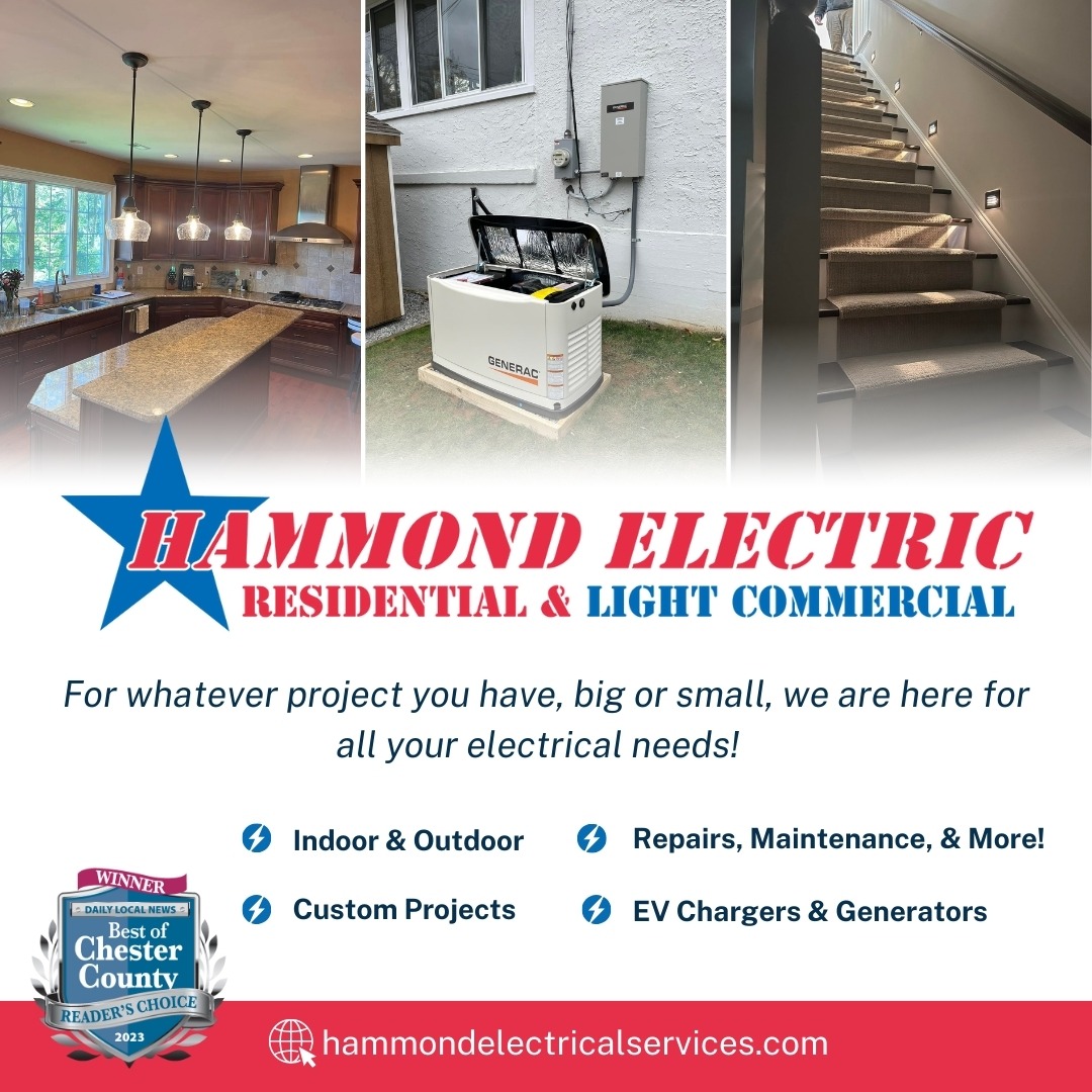 Hammond Electric Facebook ad: Repairs, Service, & More!