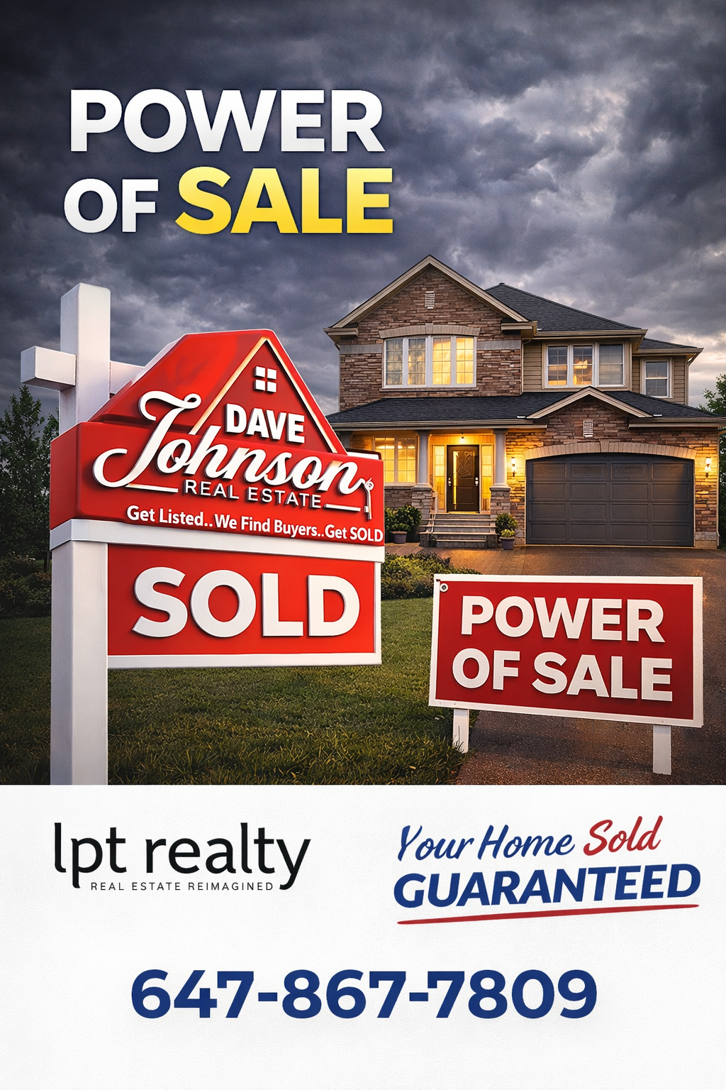 Dave Johnson - Your Home SOLD Guaranteed or I'll Buy it Facebook ad: Facing Power of Sale? You Still Have Options.
