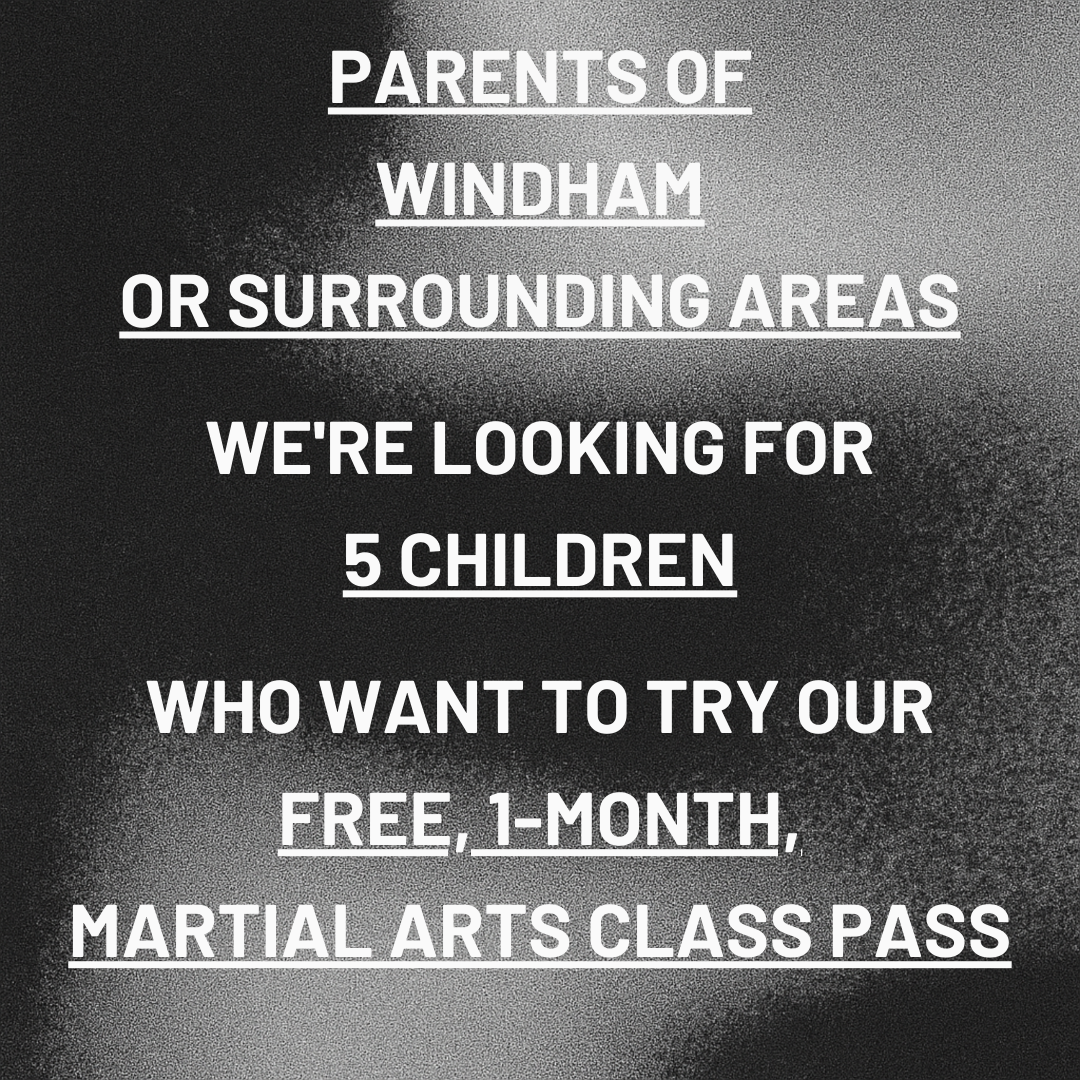 Karate International of Windham Facebook ad: Want a FREE 1-Month, Kids Martial Arts Class Pass?