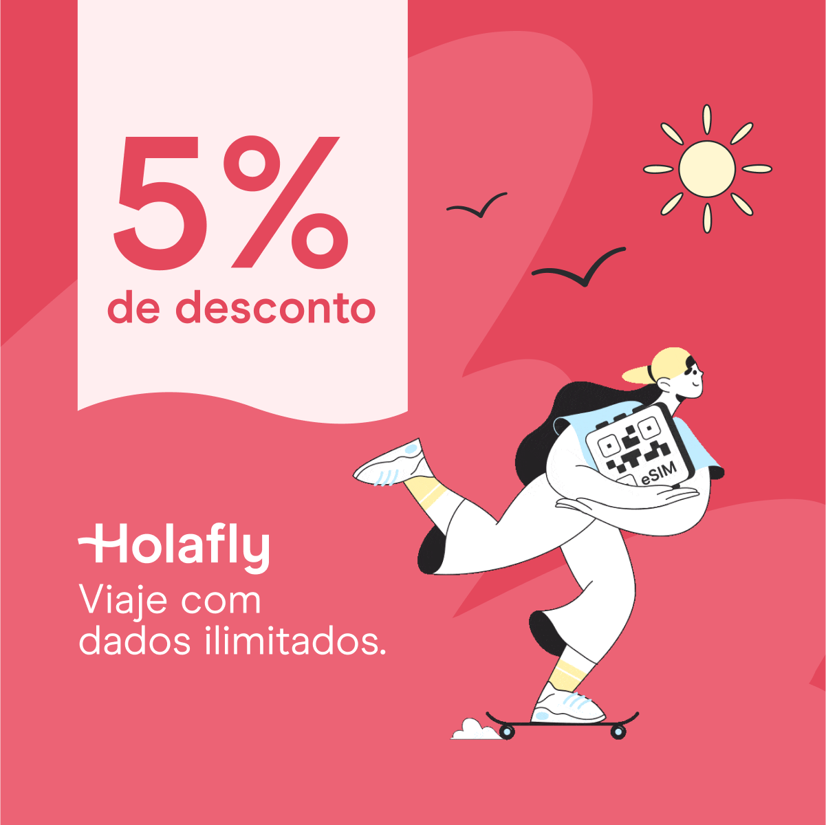 Holafly Portuguese Facebook ad