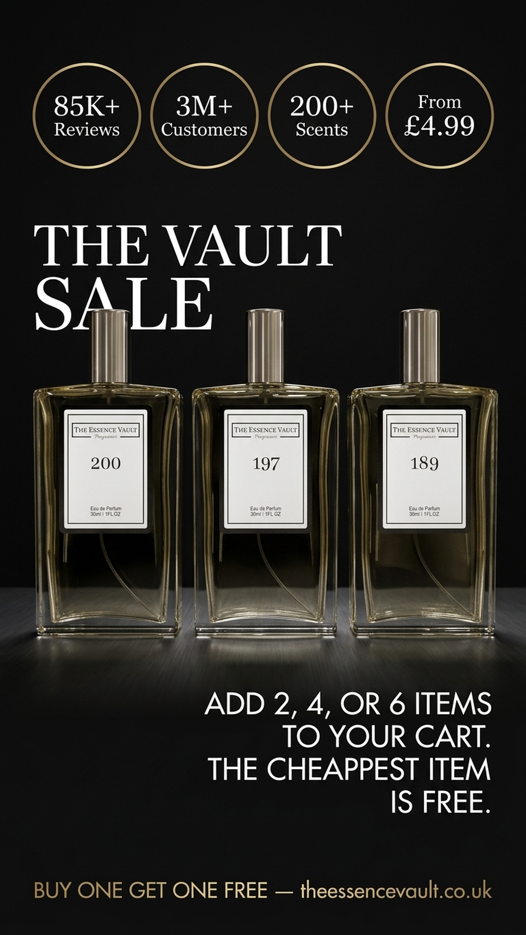 The Essence Vault Facebook ad
