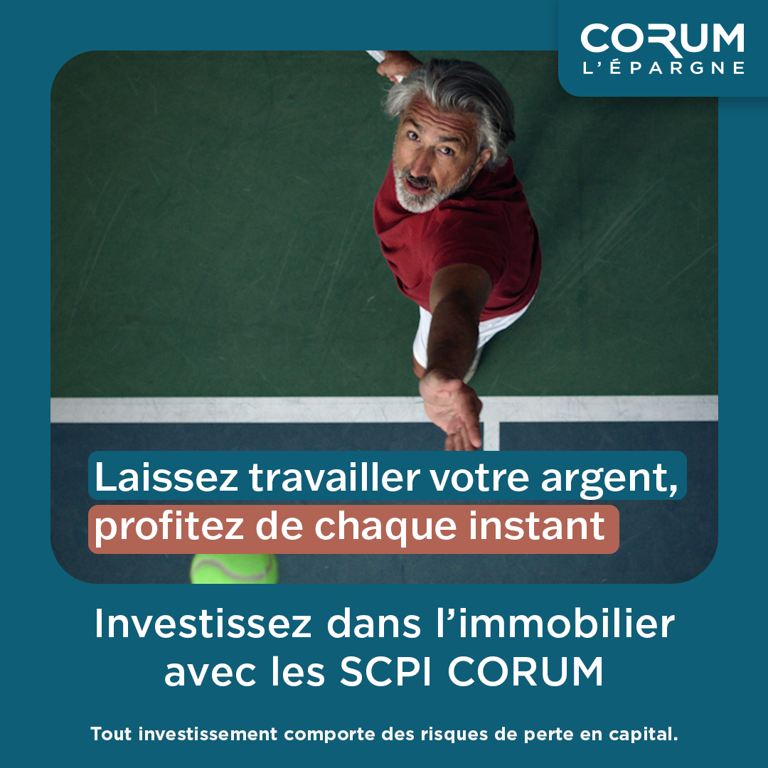 CORUM L'Epargne Facebook ad: L'immobilier en toute transparence
