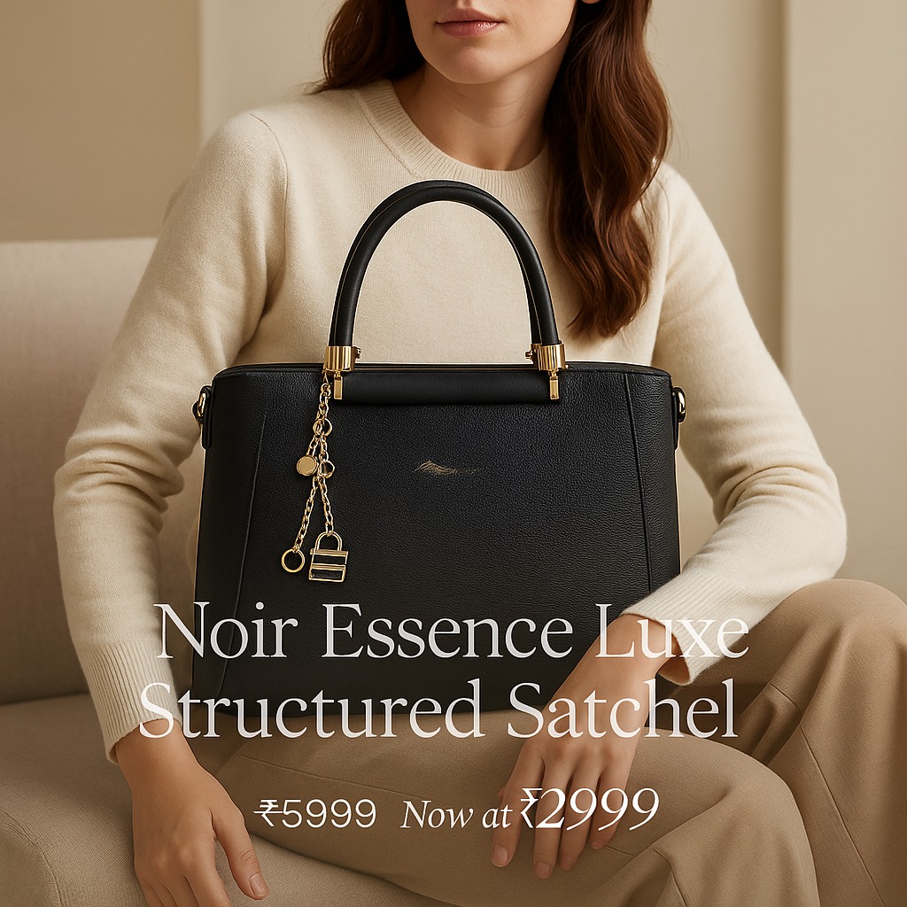 Yari Facebook ad: Noir Essence Luxe Structured Satchel