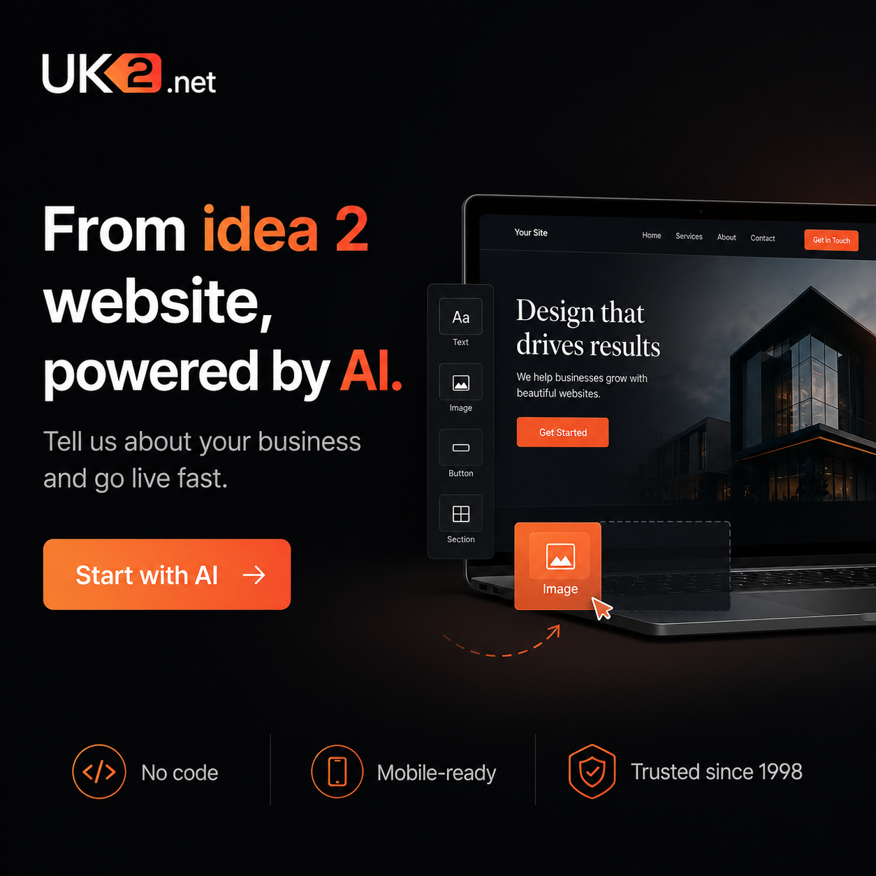 UK2.net Facebook ad