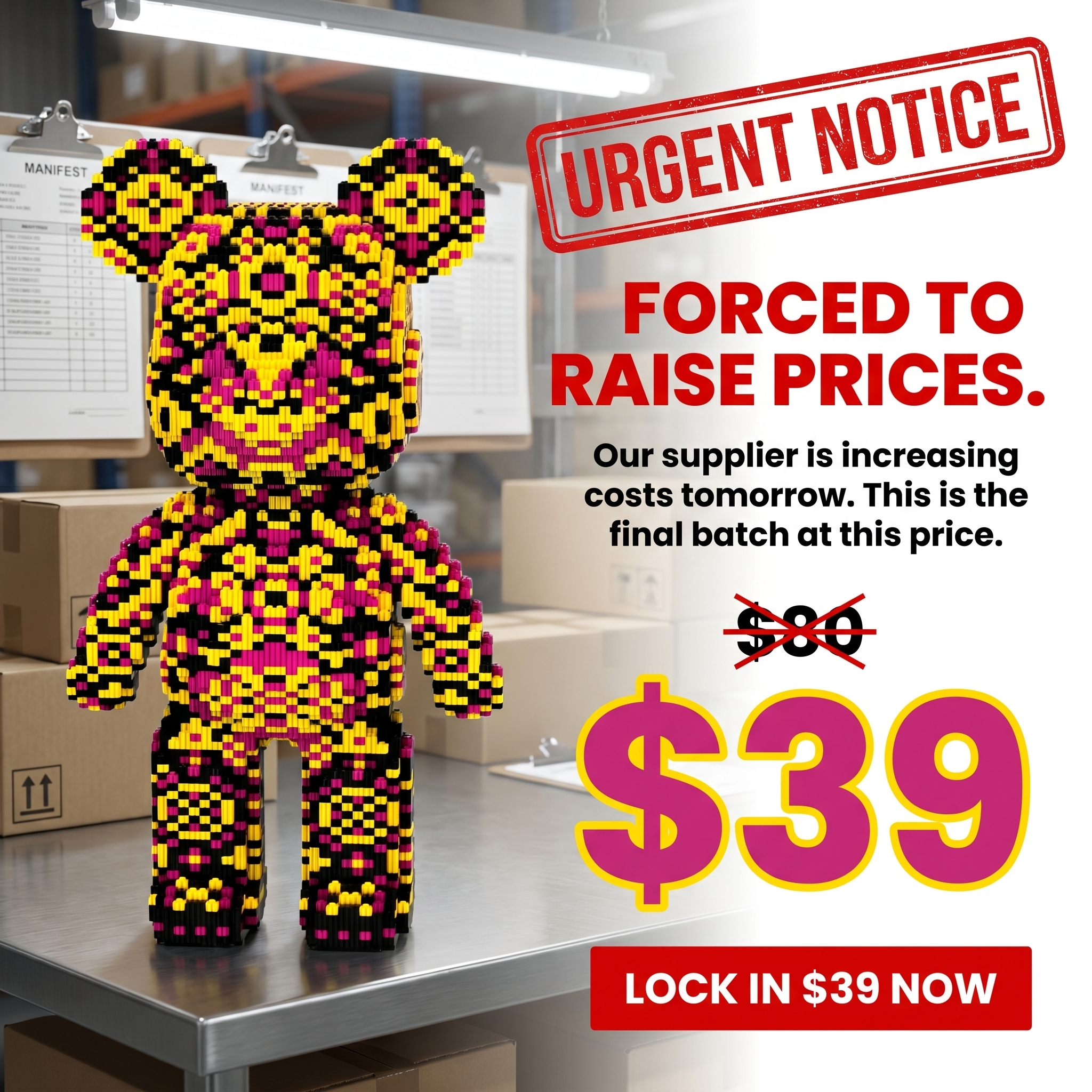 TeddyBlocks Facebook ad
