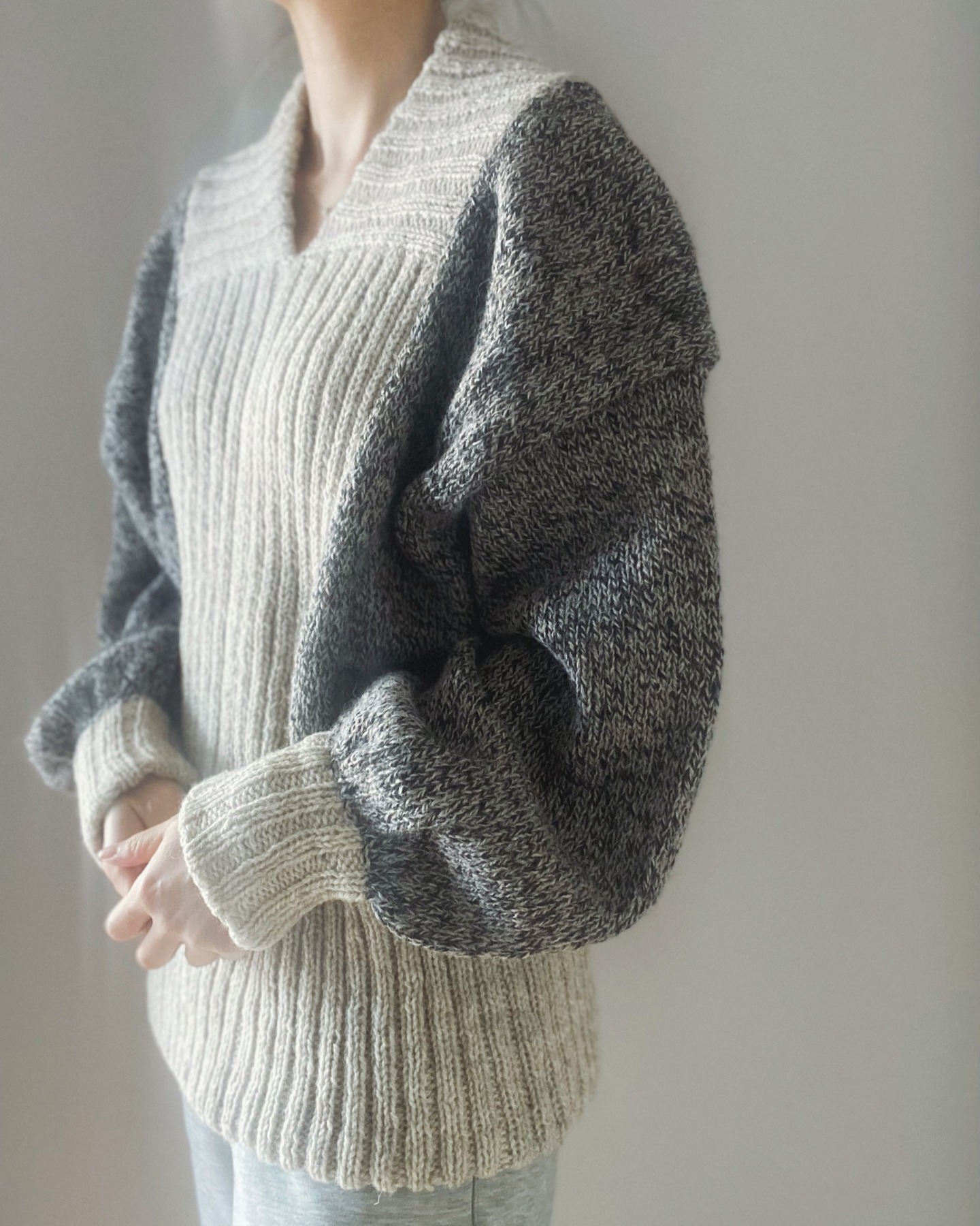 monmknitting Facebook ad: Sesame Sweater