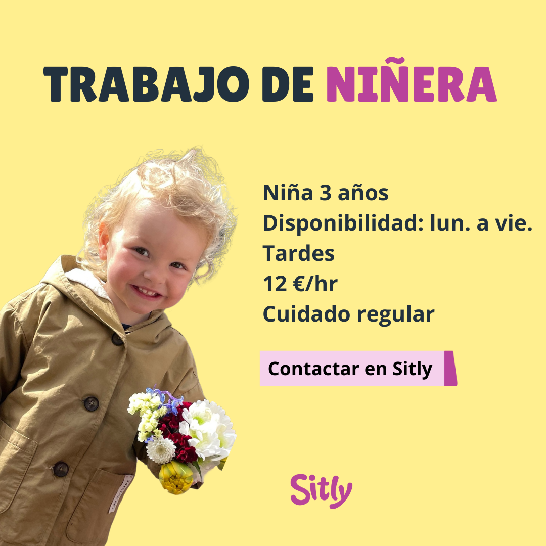 Sitly Facebook ad: Mira trabajos de niñera cerca de tu casa aquí