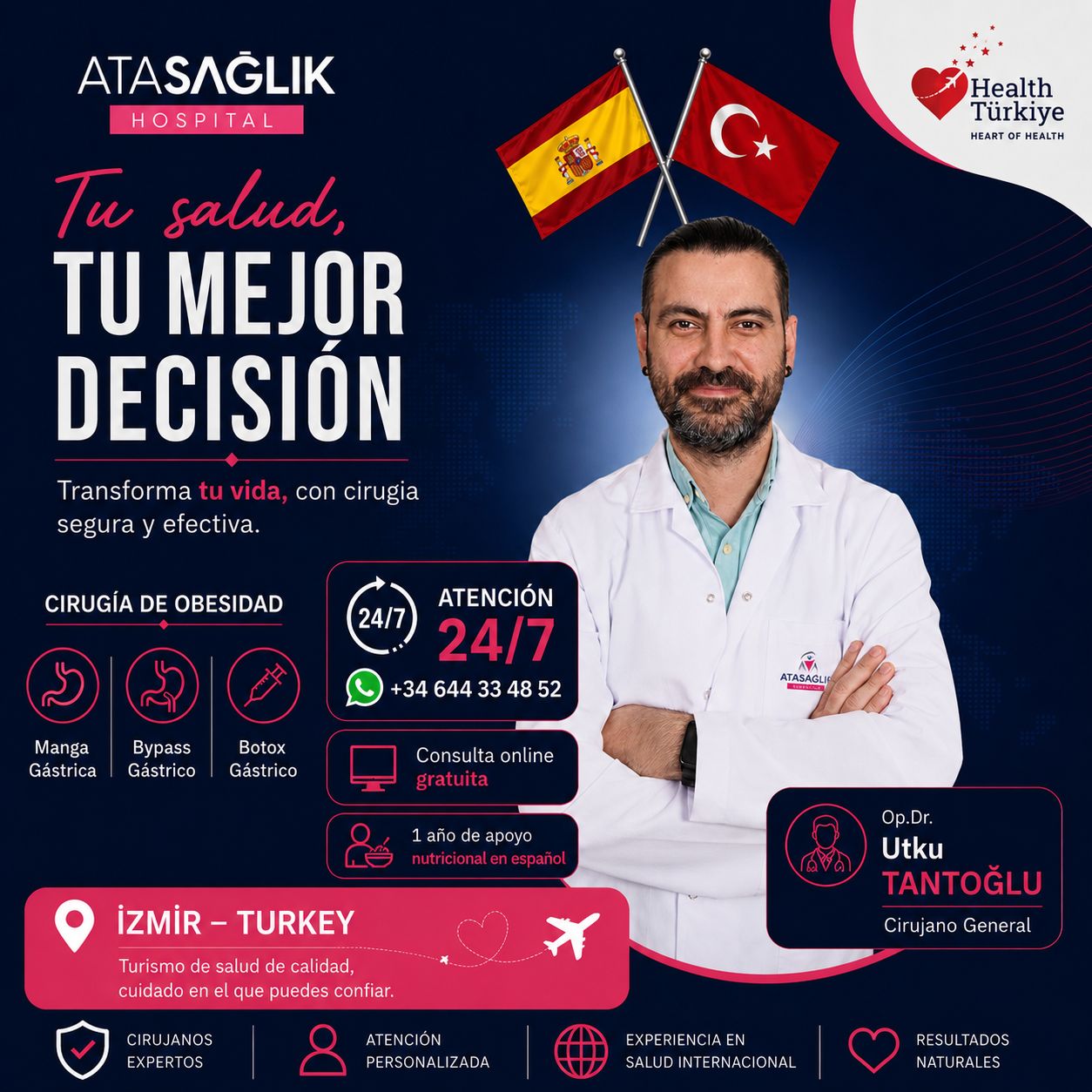 Private Ata Saglik Hospital Facebook ad: Da el Primer Paso Hacia una Vida Más…