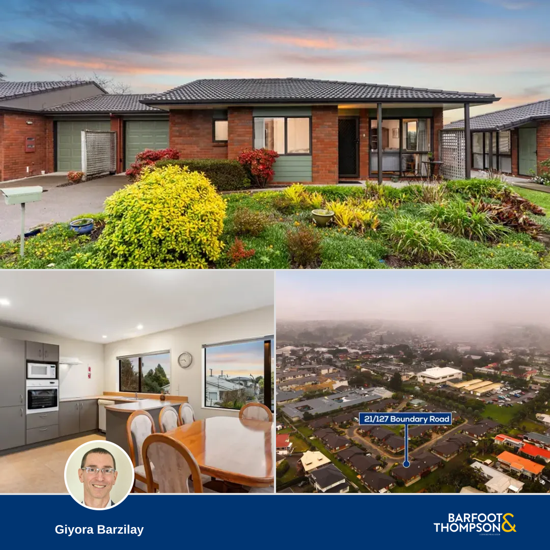 Giyora Barzilay Real estate Facebook ad: 21/127 Boundary Road, Blockhouse Bay