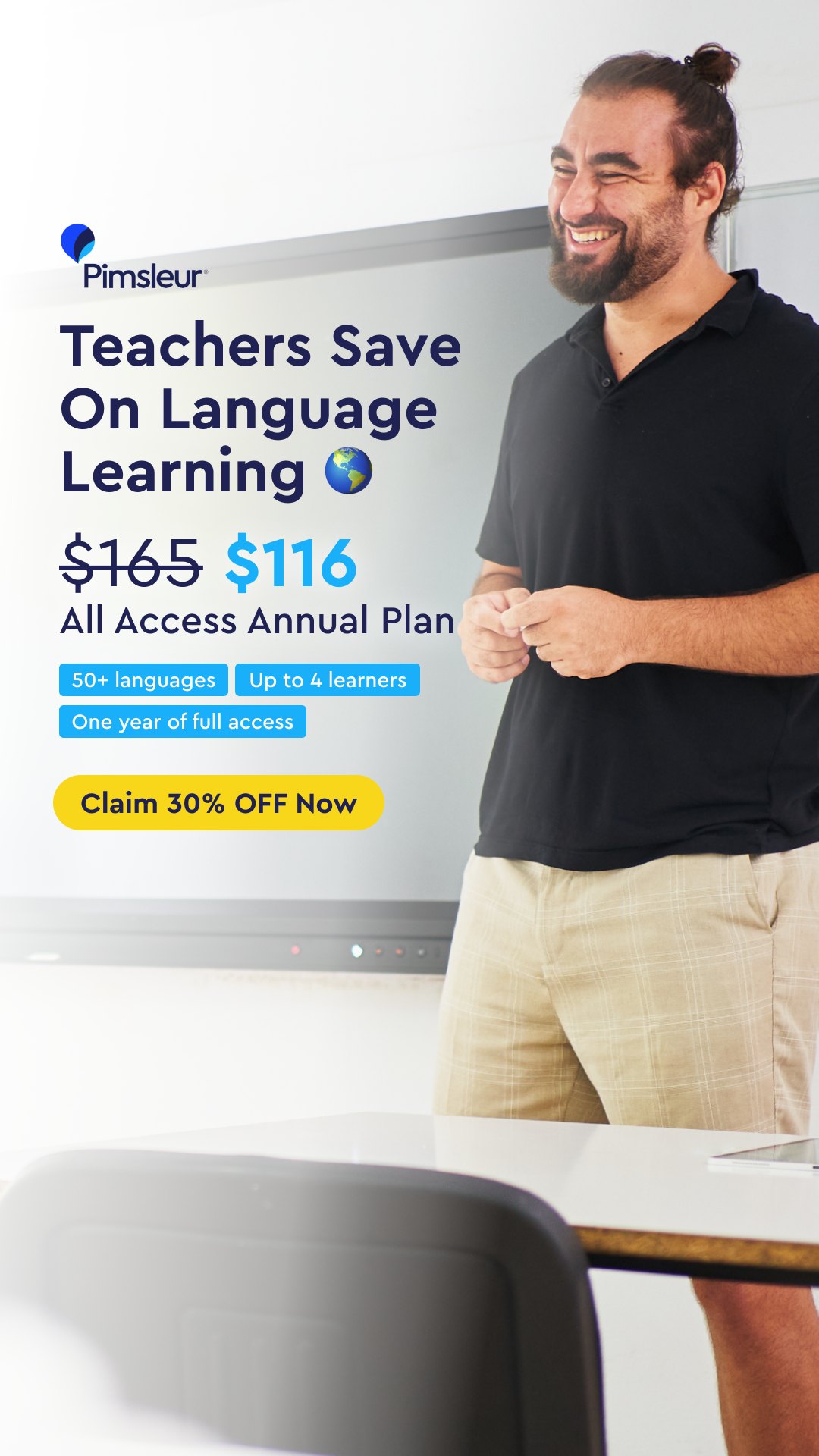 Pimsleur Language Programs Facebook ad