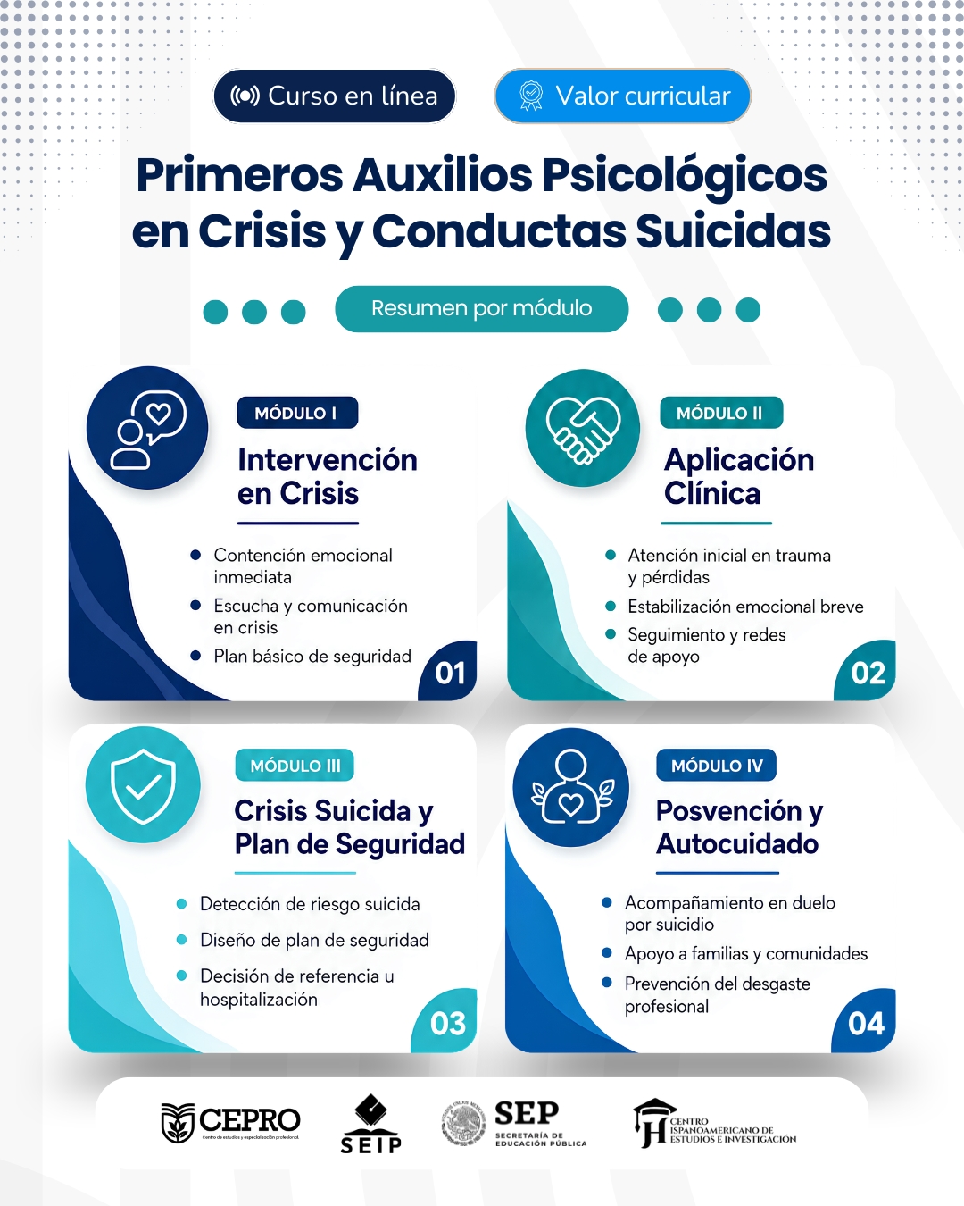Instituto Educativo CEPRO Facebook ad: Intervén con mayor seguridad en crisis emocionales.