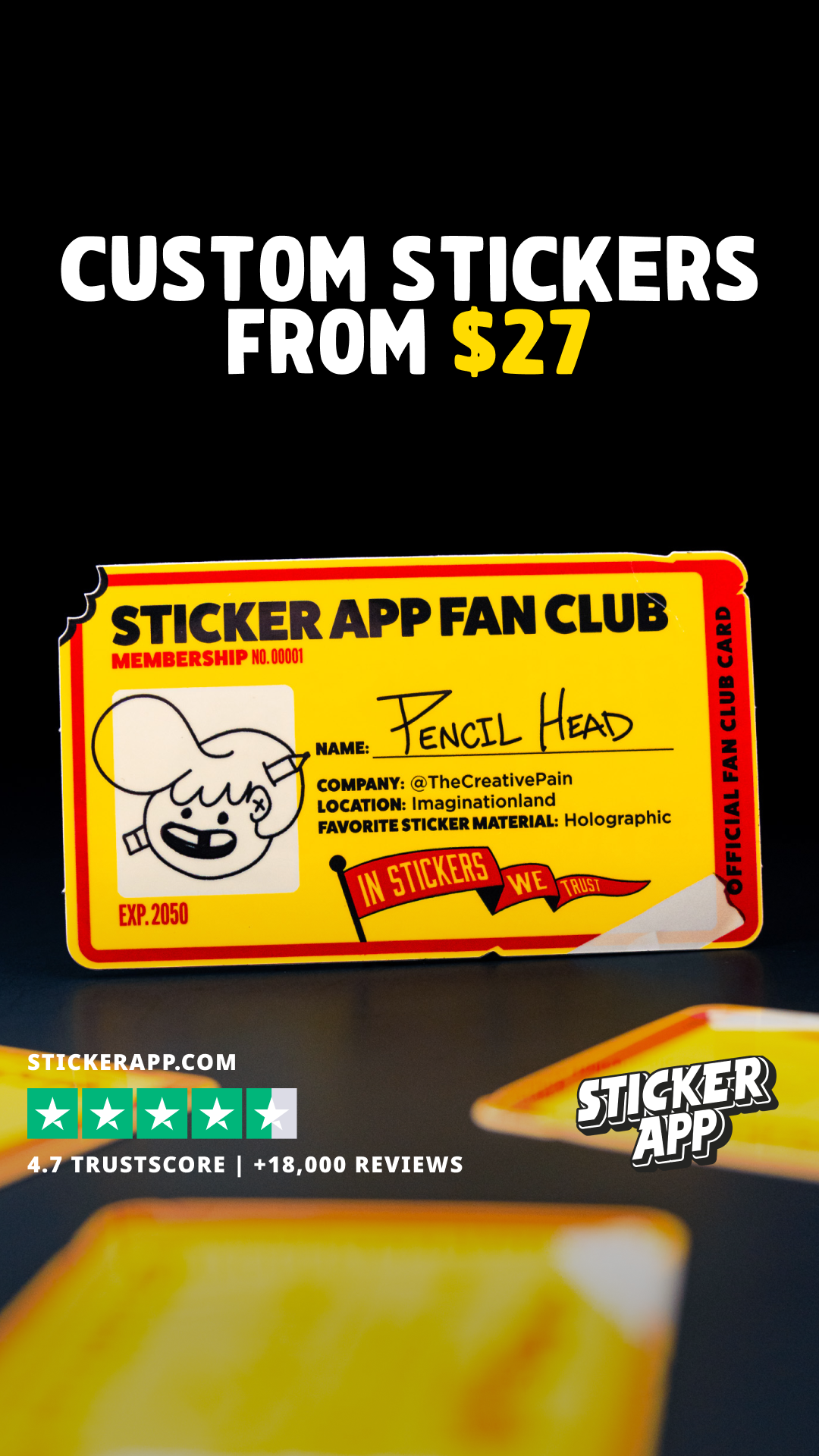 StickerApp Facebook ad