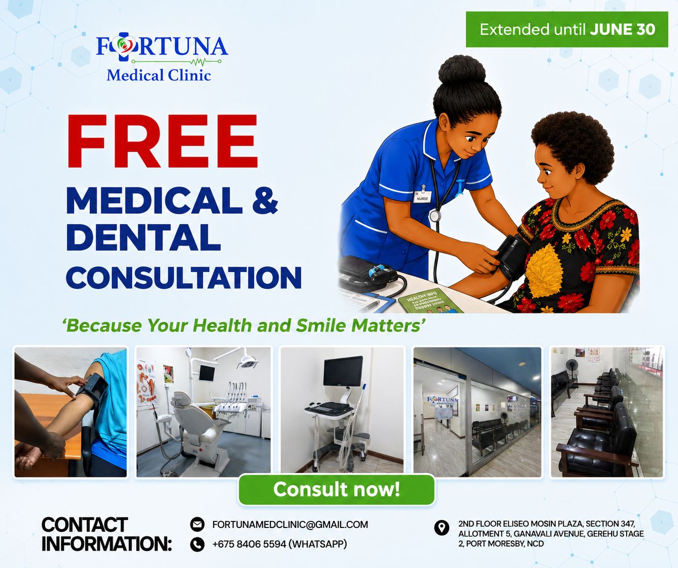 Fortuna Medical Clinic Facebook ad