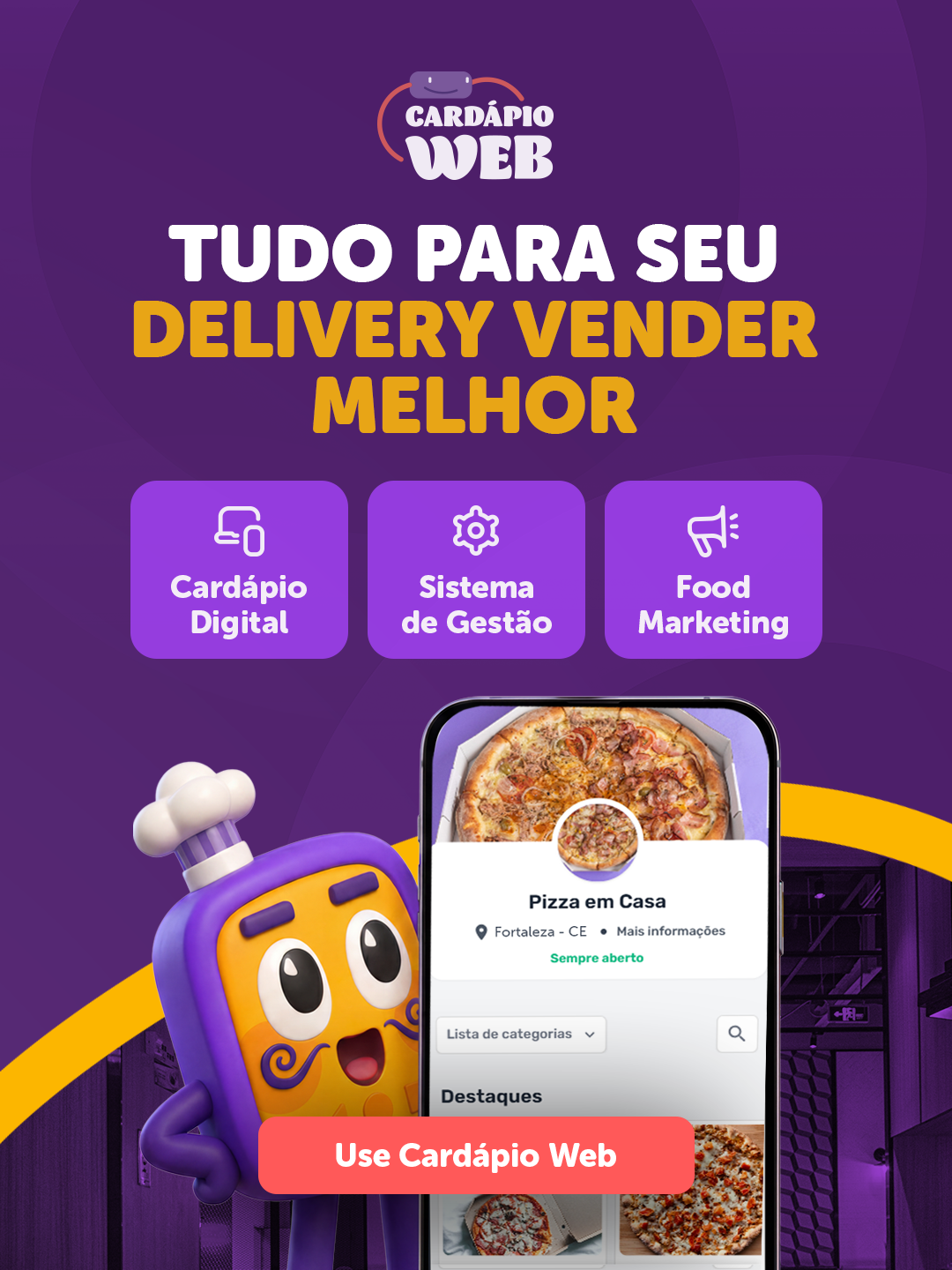 Cardápio Web Facebook ad