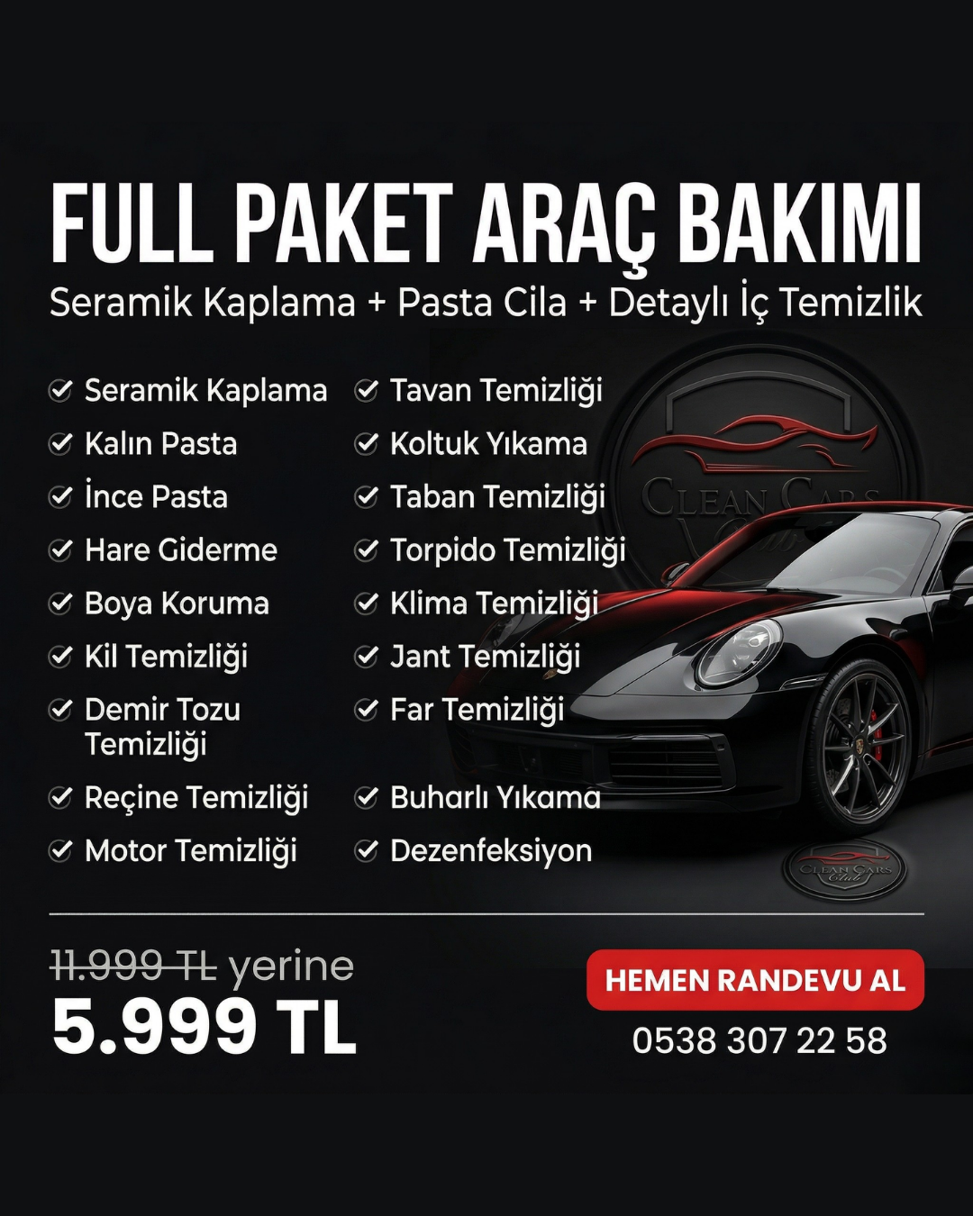 Clean Cars Club Tr Beylikdüzü Facebook ad
