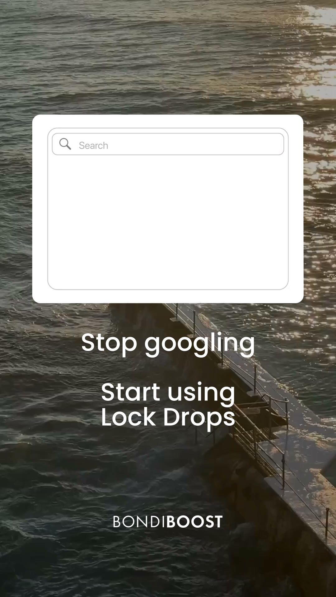 BondiBoost Facebook ad: Lock Drops