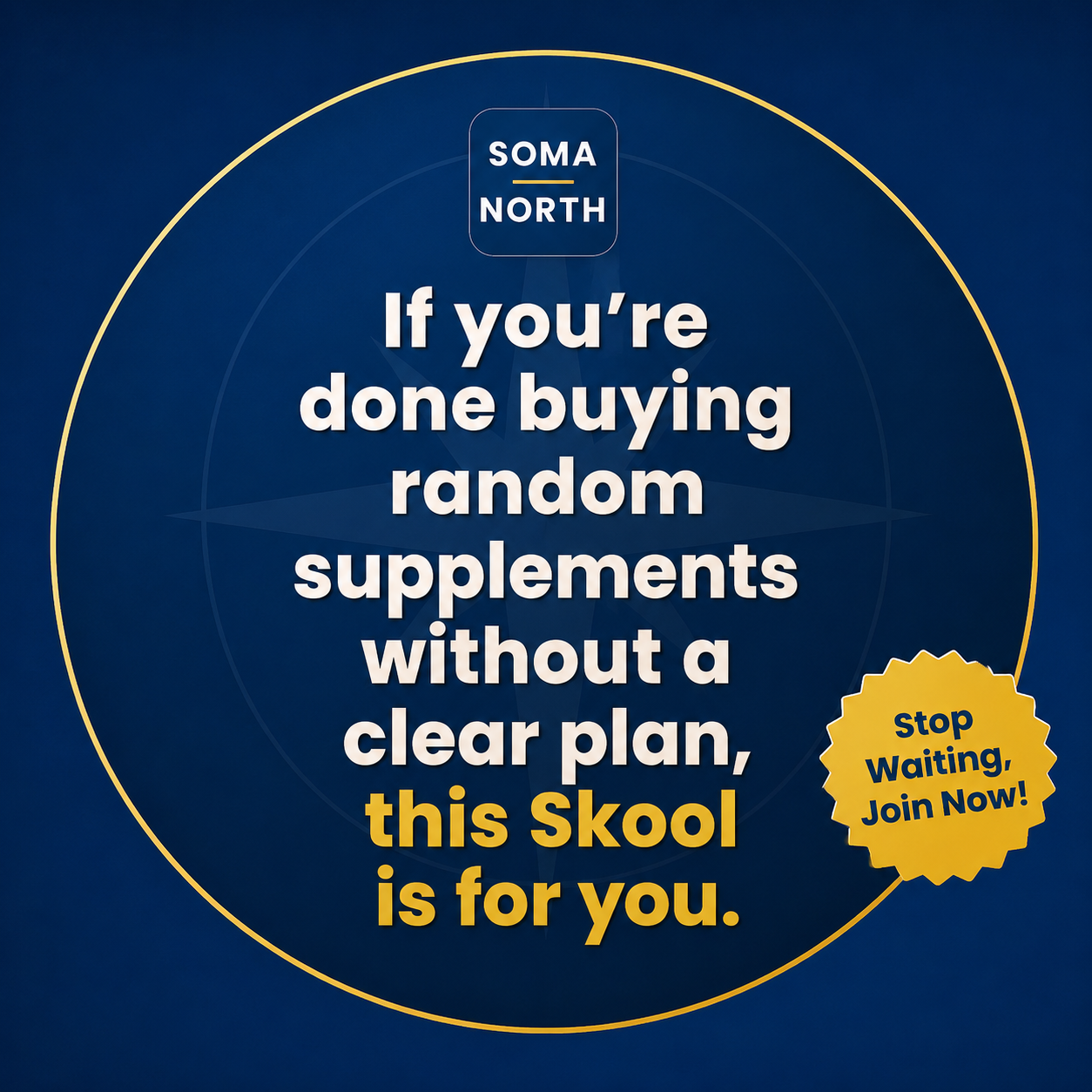 Skool Facebook ad