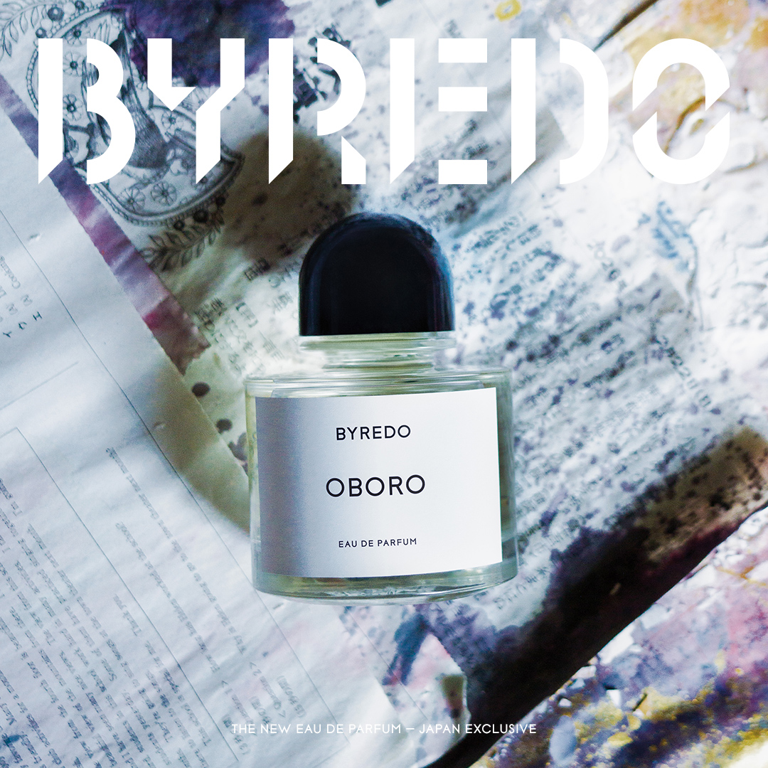 Byredo Facebook ad: バイレードが贈る「オボロ」