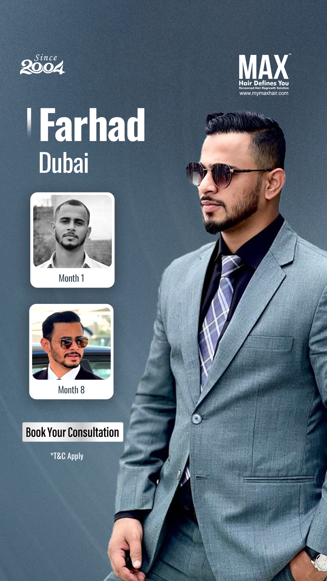 MAX Hair Clinic Facebook ad: Ranked #1 Hair Clinic in Bangalore
