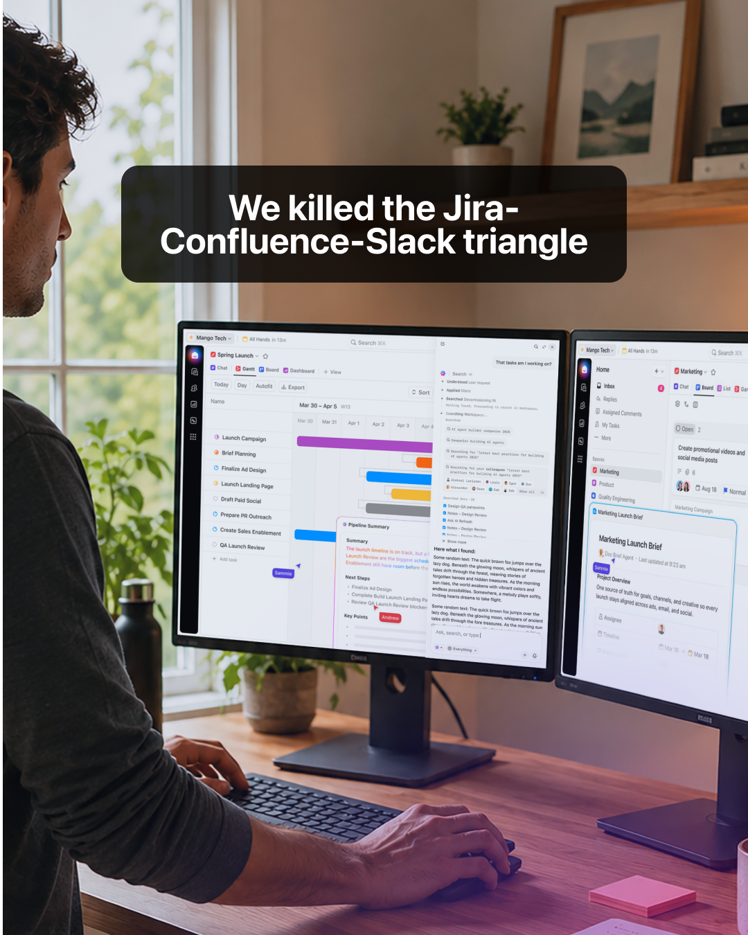 ClickUp Facebook ad