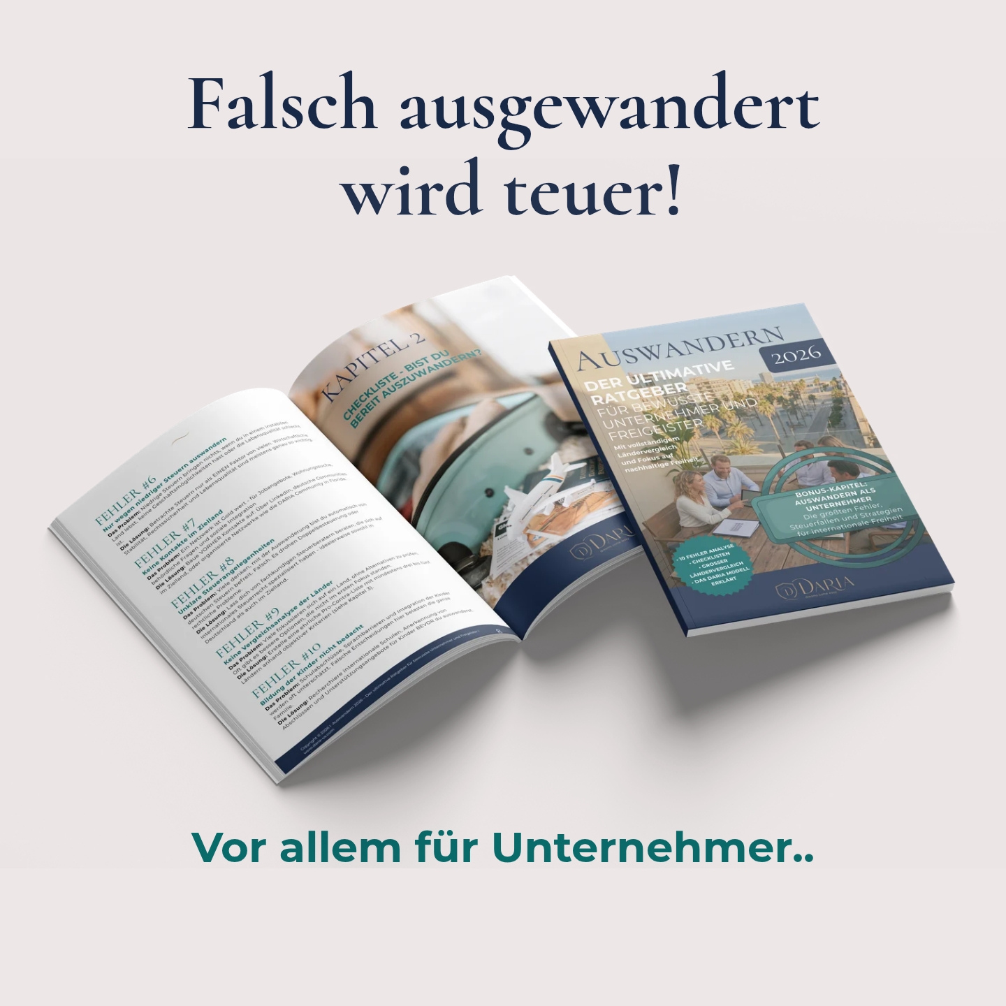Daria US Group Facebook ad: Auswandern Business