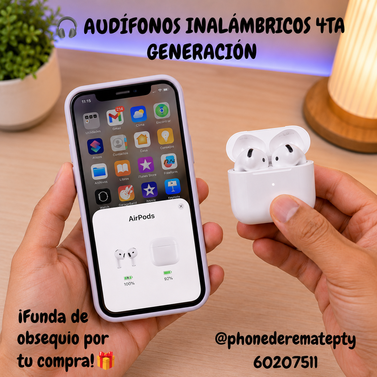 Phonederematepty Facebook ad: Aprovecha la oferta por WhatsApp