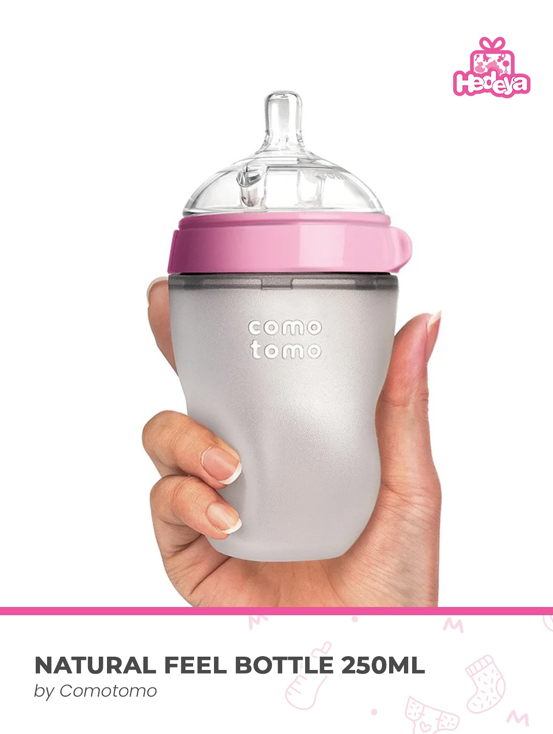 Hedeya Store Facebook ad: The Comotomo Natural Feel Bottle is made entirely…