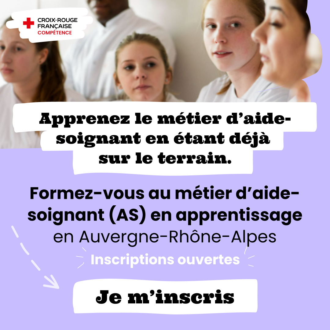 Croix-Rouge Compétence Facebook ad: Inscriptions ouvertes