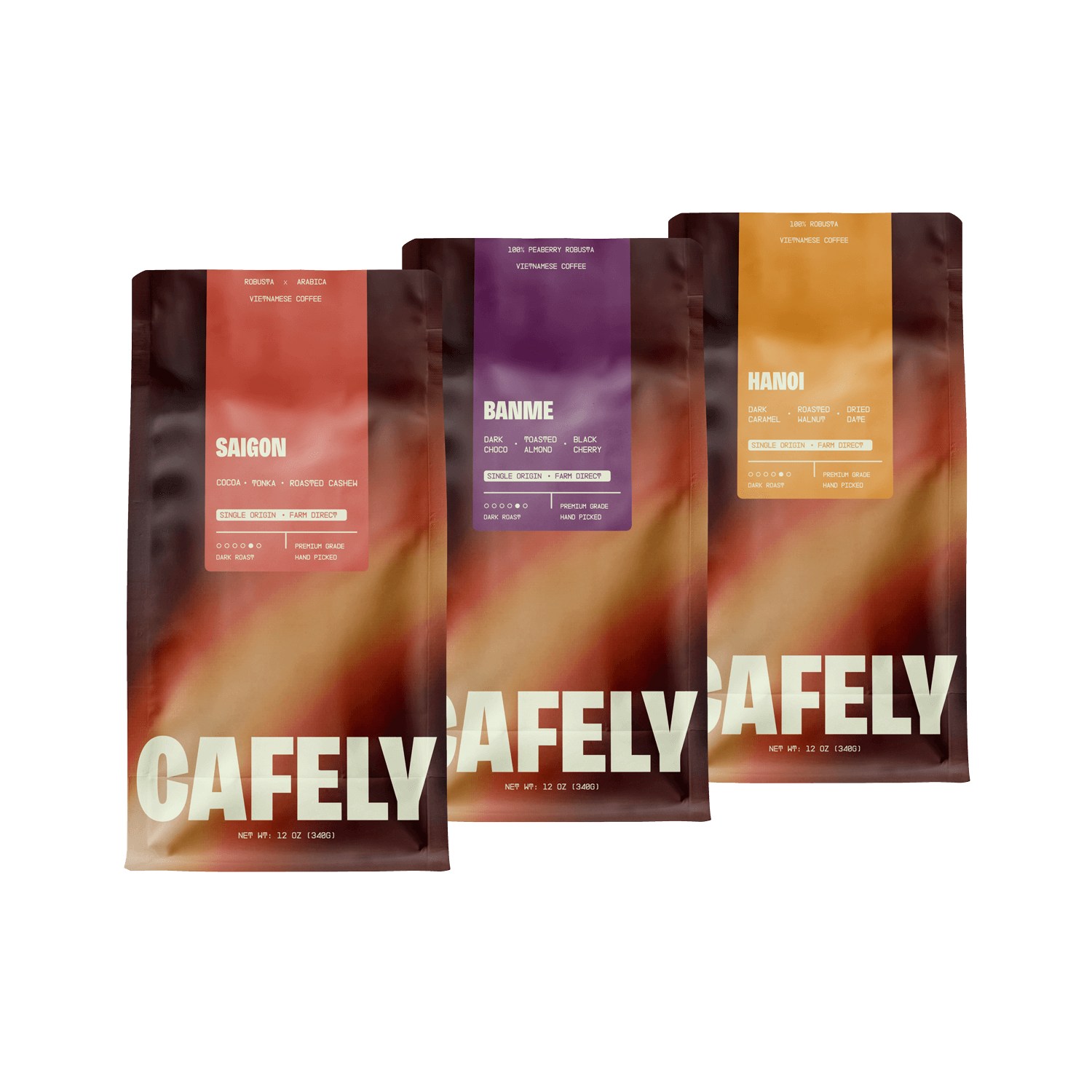Cafely Facebook ad: If your coffee needs sugar, syrup, or three…