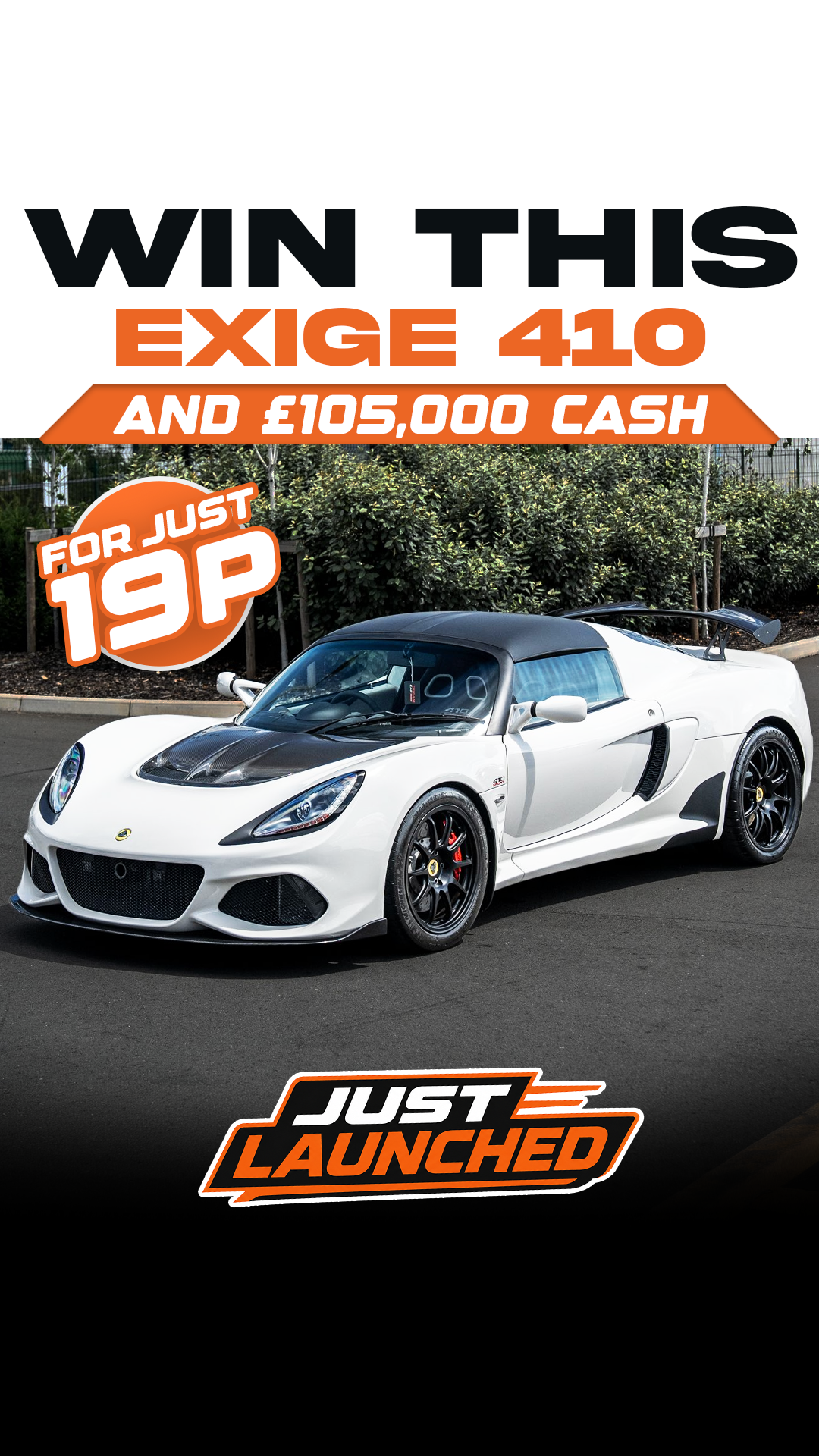 Dream Car Giveaways Facebook ad