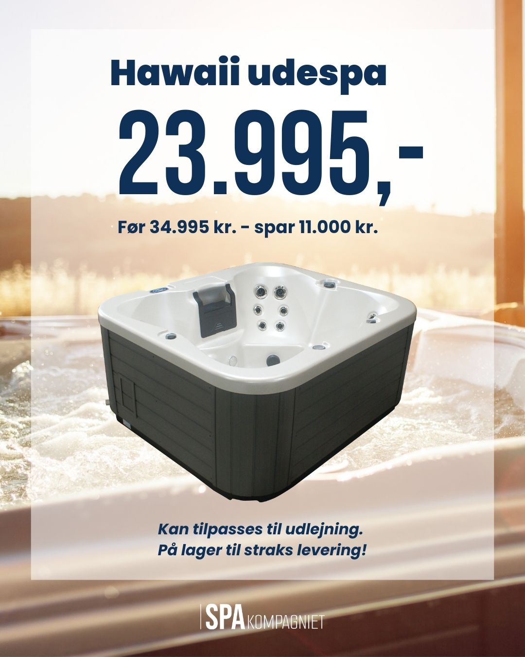 SPA Kompagniet Facebook ad: Solen er fremme, og det er vores skarpeste…