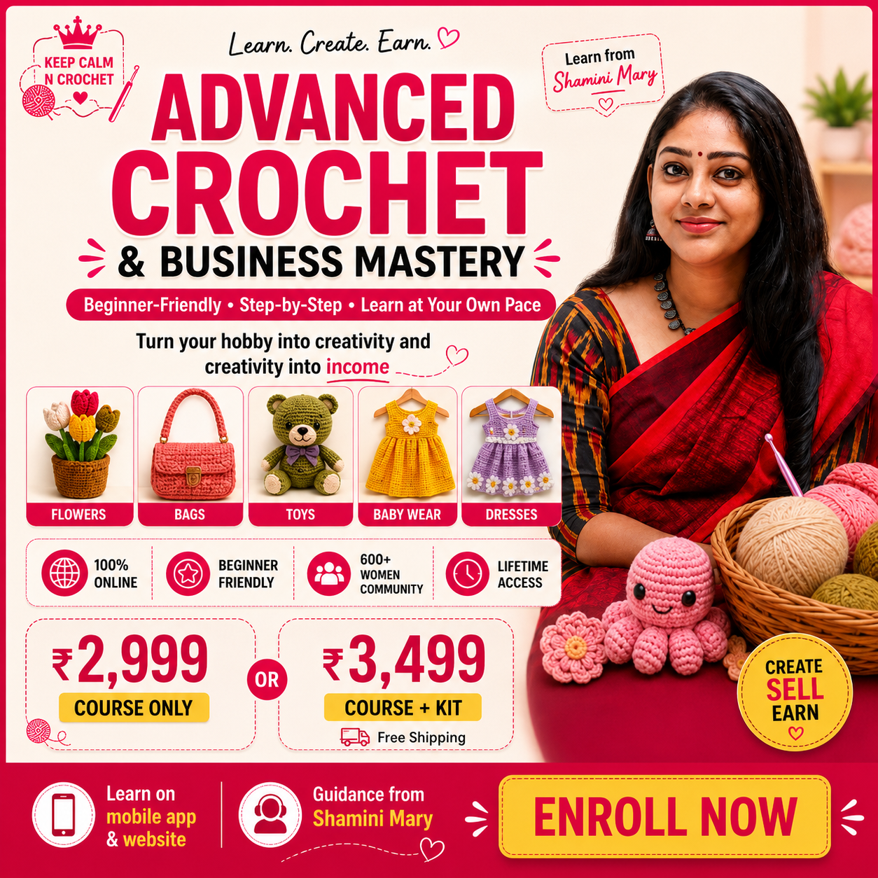 Keep Calm N Crochet Facebook ad
