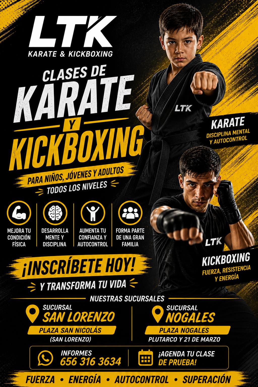 López Taekido - Artes Marciales Facebook ad: Clases de Karate & Kickboxing en Ciudad Juárez