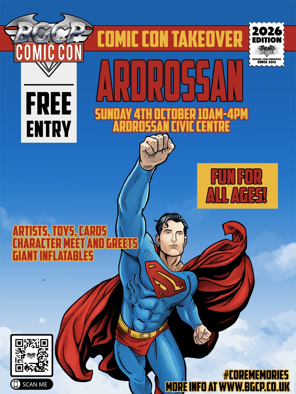 BGCP Comic Con Facebook ad: Ardrossan Comic Con 2026 | Civic Centre (Free Entry)