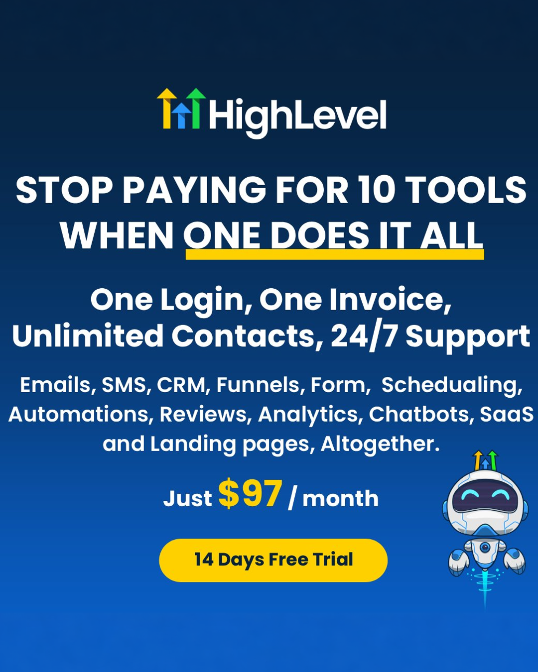 Danish Hussain Facebook ad: 14 Days Free Trial