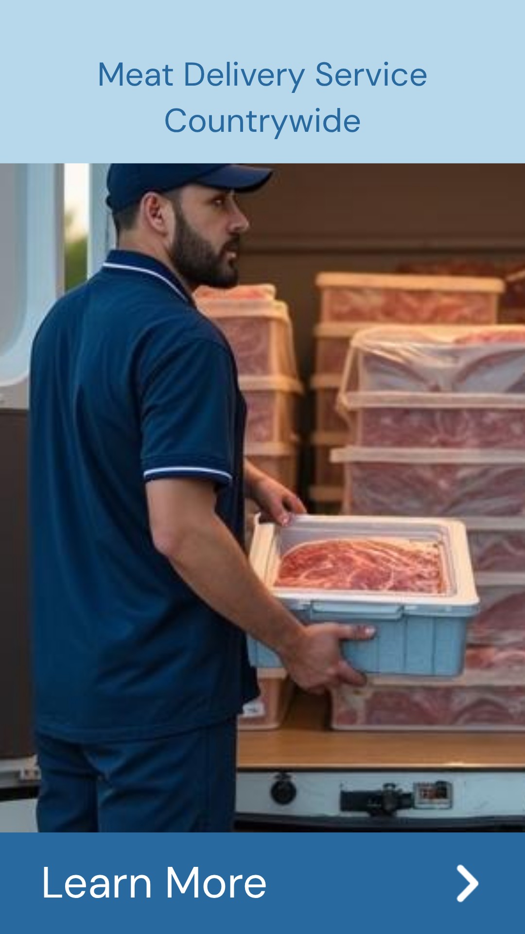PremierGuide Glance Facebook ad: Meat Delivery Service Countrywide!