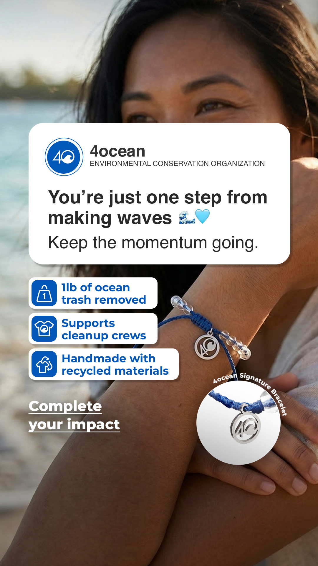 4ocean Facebook ad