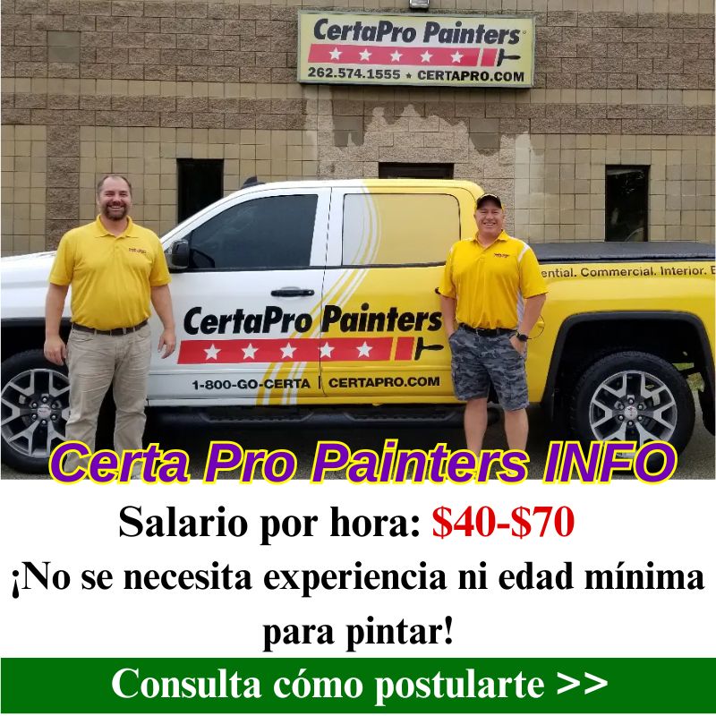 Find job Facebook ad: ¡No se requiere experiencia ni edad para pintar! Salario…