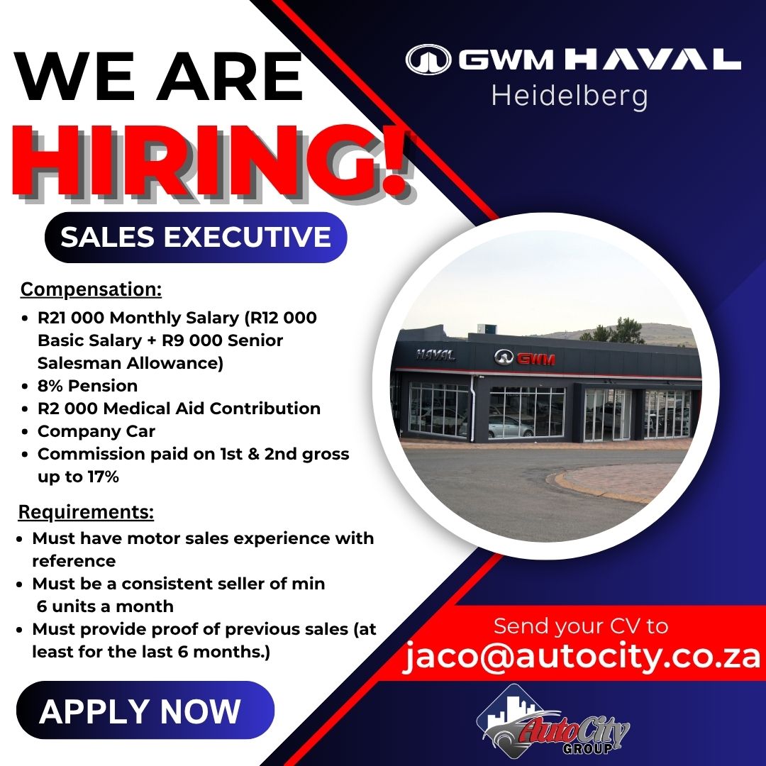 HAVAL - GWM Heidelberg Facebook ad: WE'RE HIRING | SALES EXECUTIVE