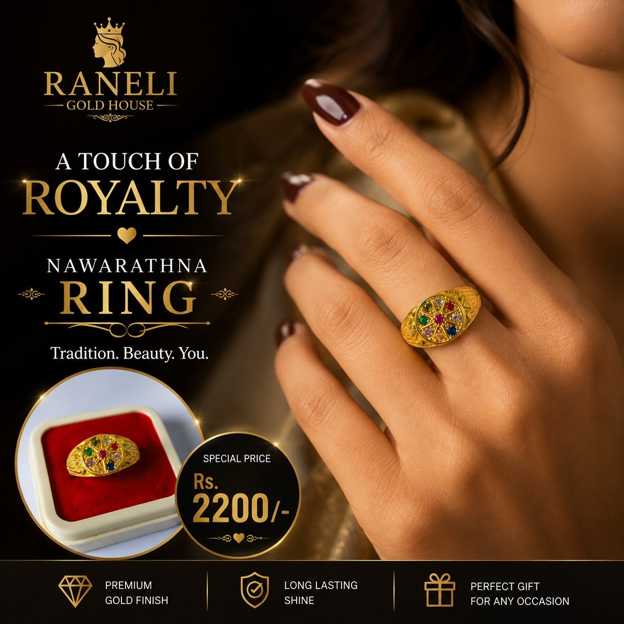 Raneli Gold House Facebook ad: Chat with us