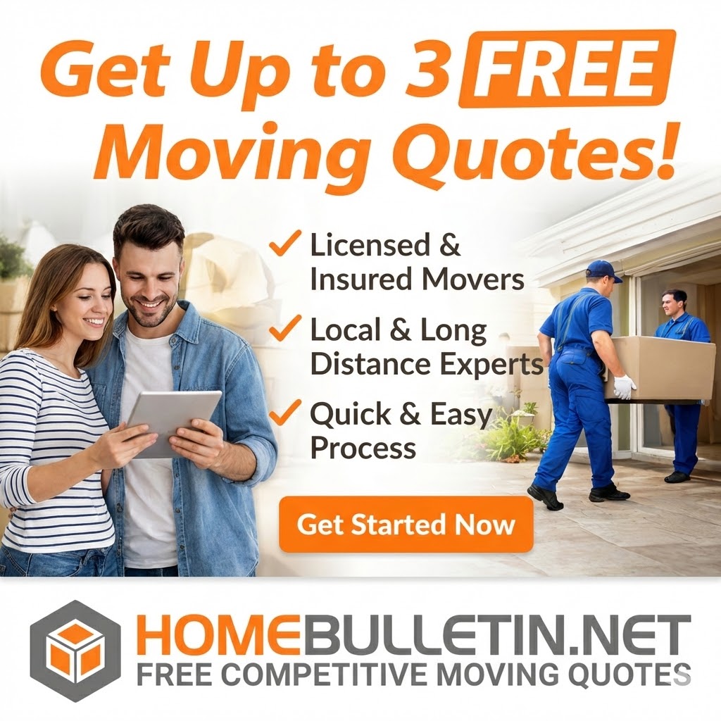 HomeBulletin Moving Quotes Facebook ad: Service to all 50 States and Local