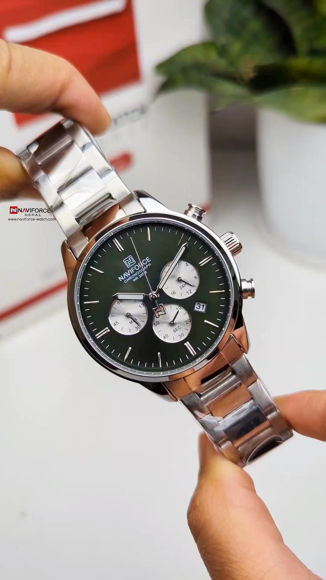NaviForce Nepal Facebook ad: Because real men value time