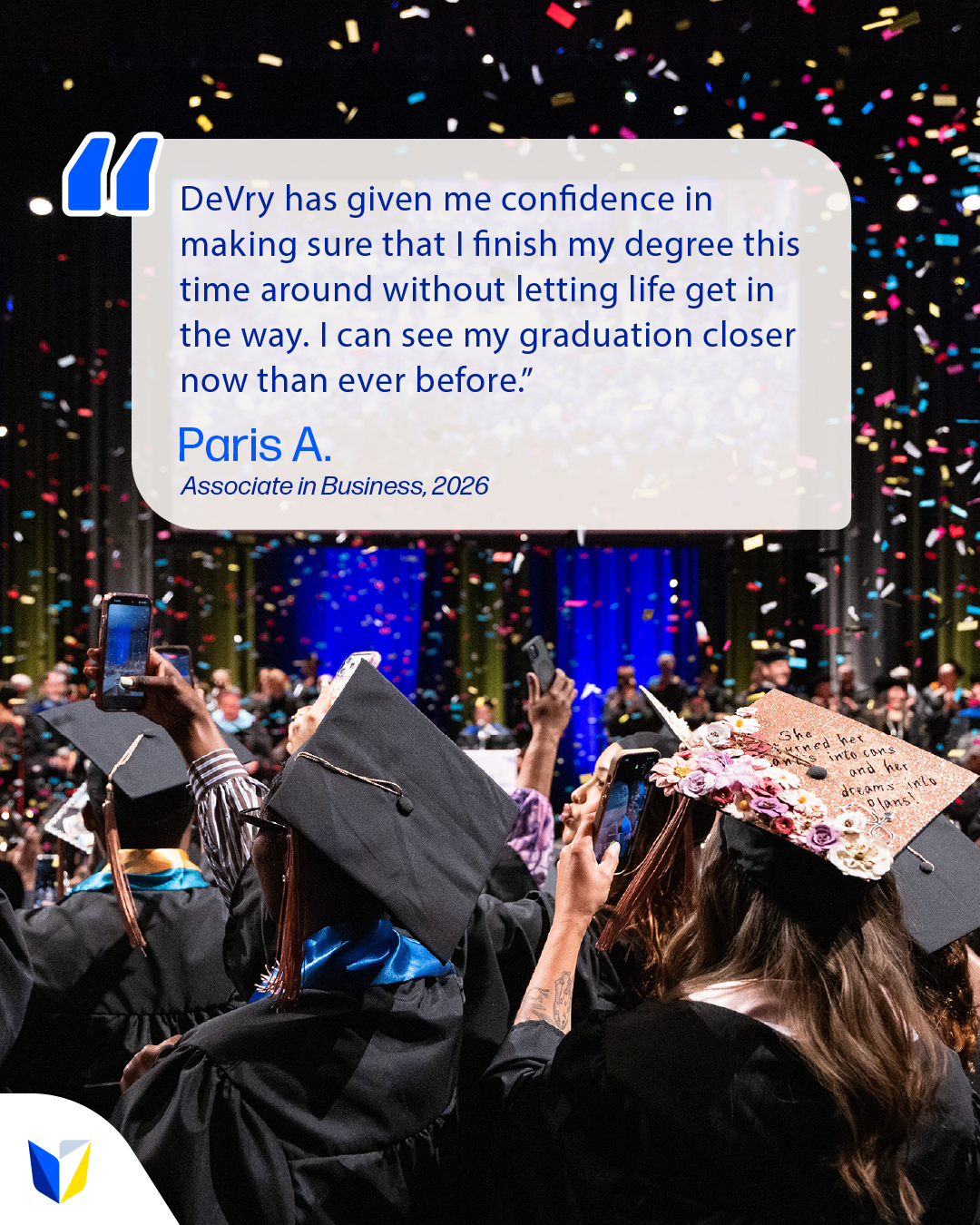 DeVry University Facebook ad