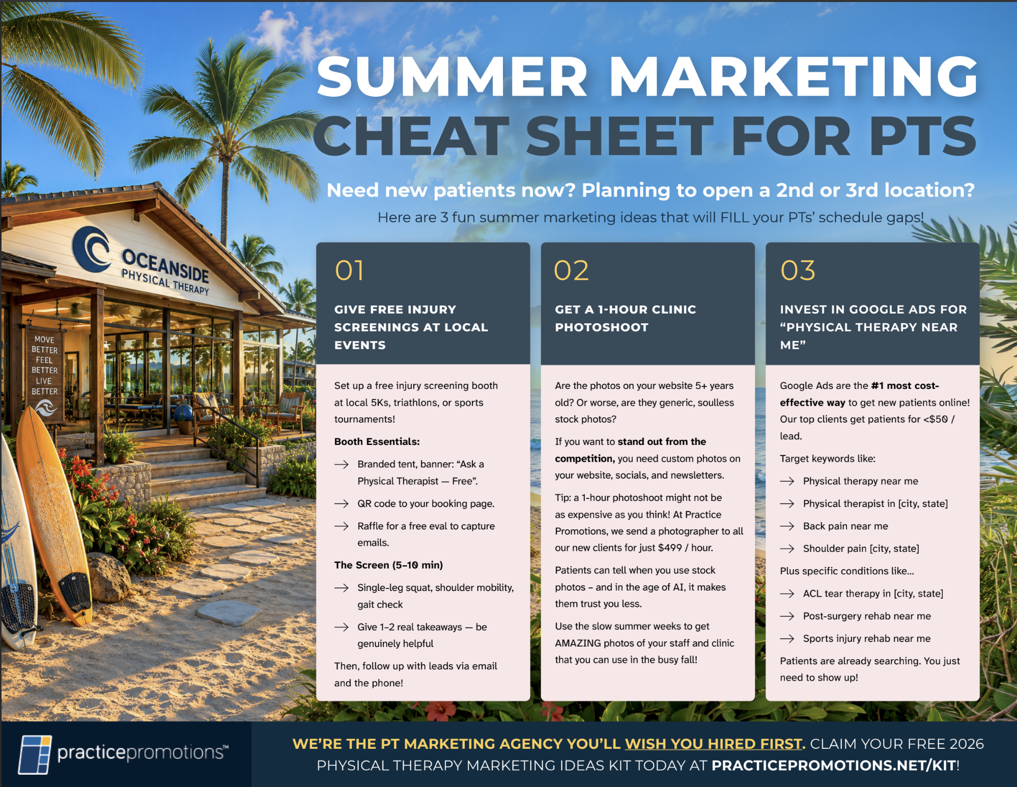 Practice Promotions, Full-Service Clinic Marketing Facebook ad