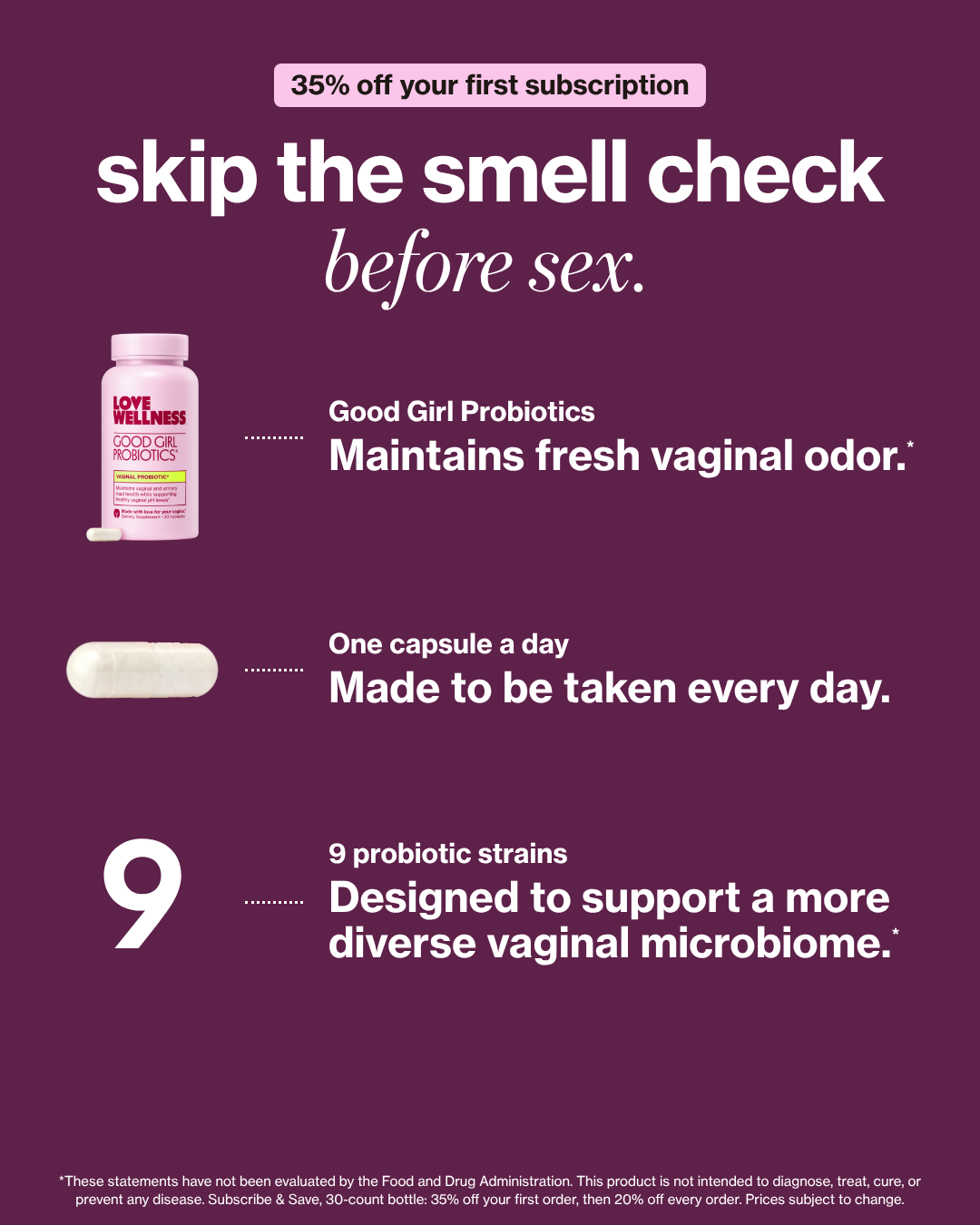 Love Wellness Facebook ad: Trusted By 4M+ Women