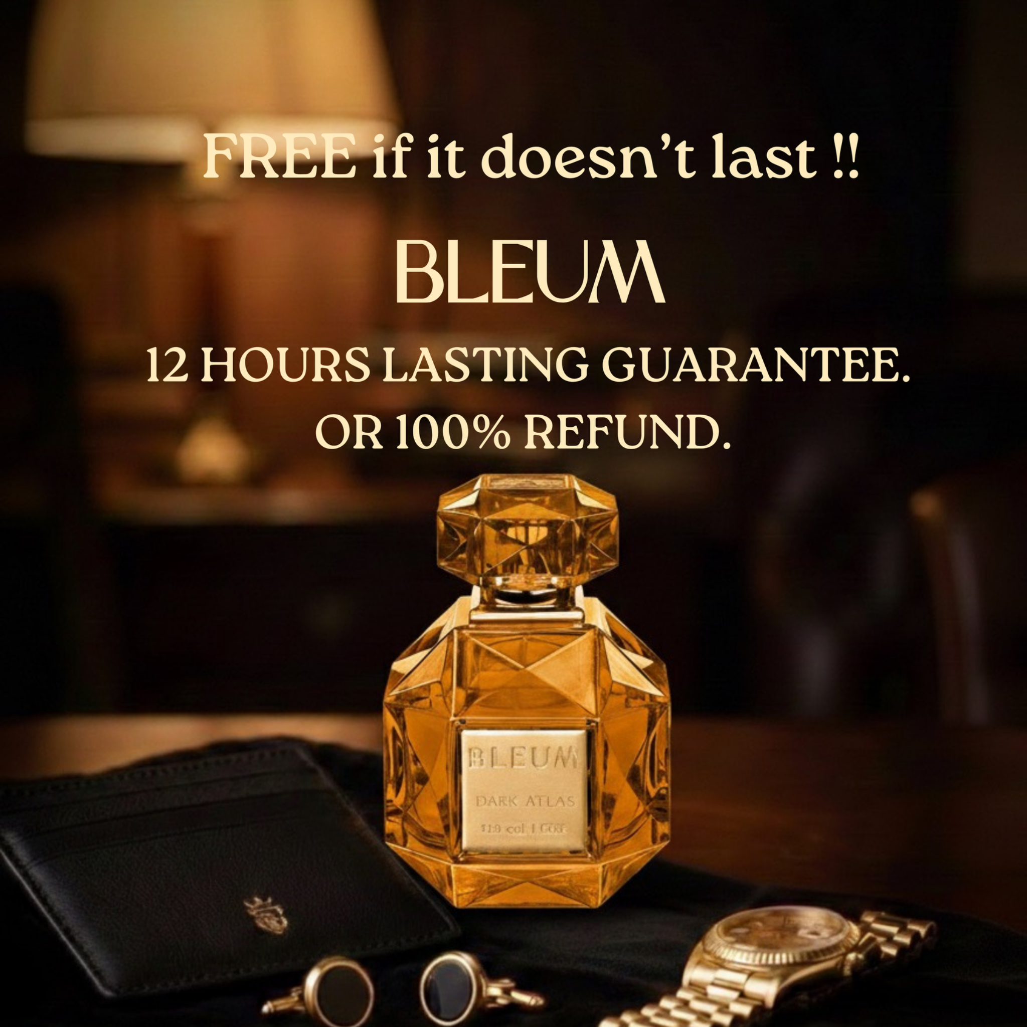 BLEUM Facebook ad: 25% EDP with 12hrs+ lasting! Else your money back! LIMITED…